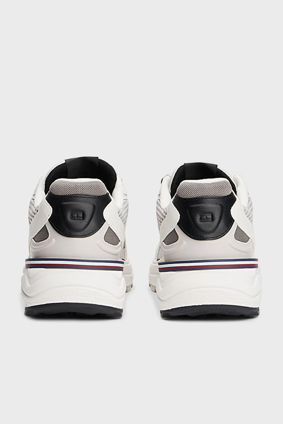 Tommy Hilfiger Kalın Tabanlı Sneaker Erkek Ayakkabı FM0FM05567 PQ8 GRİ-BEYAZ - 4