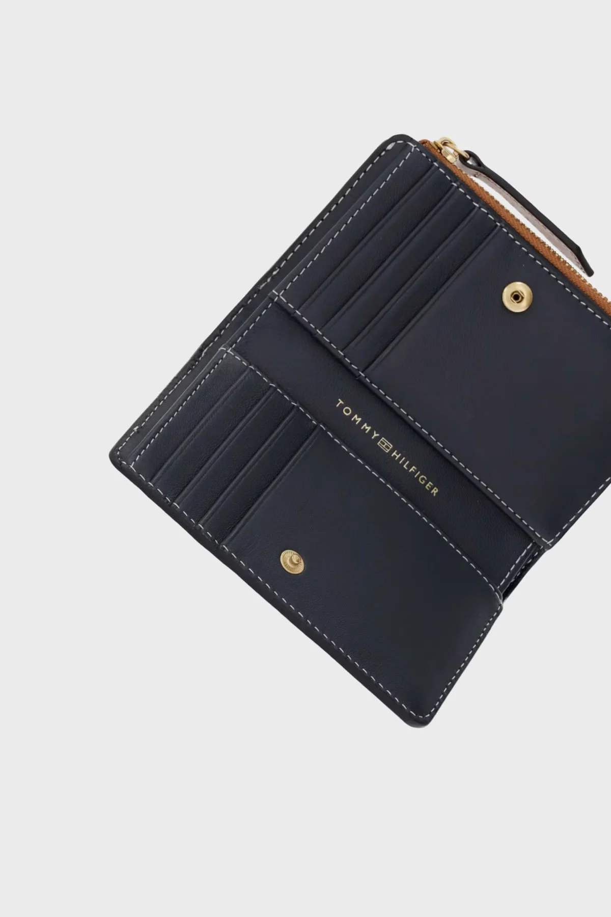 Tommy Hilfiger Kanvas Katlanır Kadın Cüzdan AW0AW18706 GB8 Bej - 5