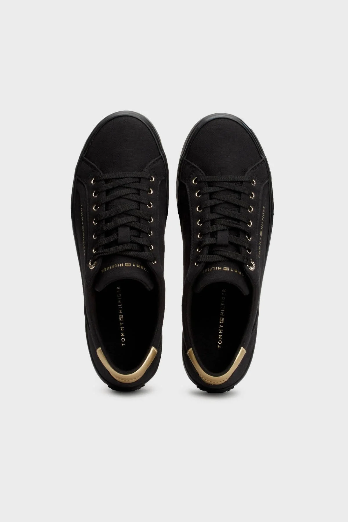 Tommy Hilfiger Kanvas Sneaker Bayan Ayakkabı FW0FW07682 BDS SİYAH - 3