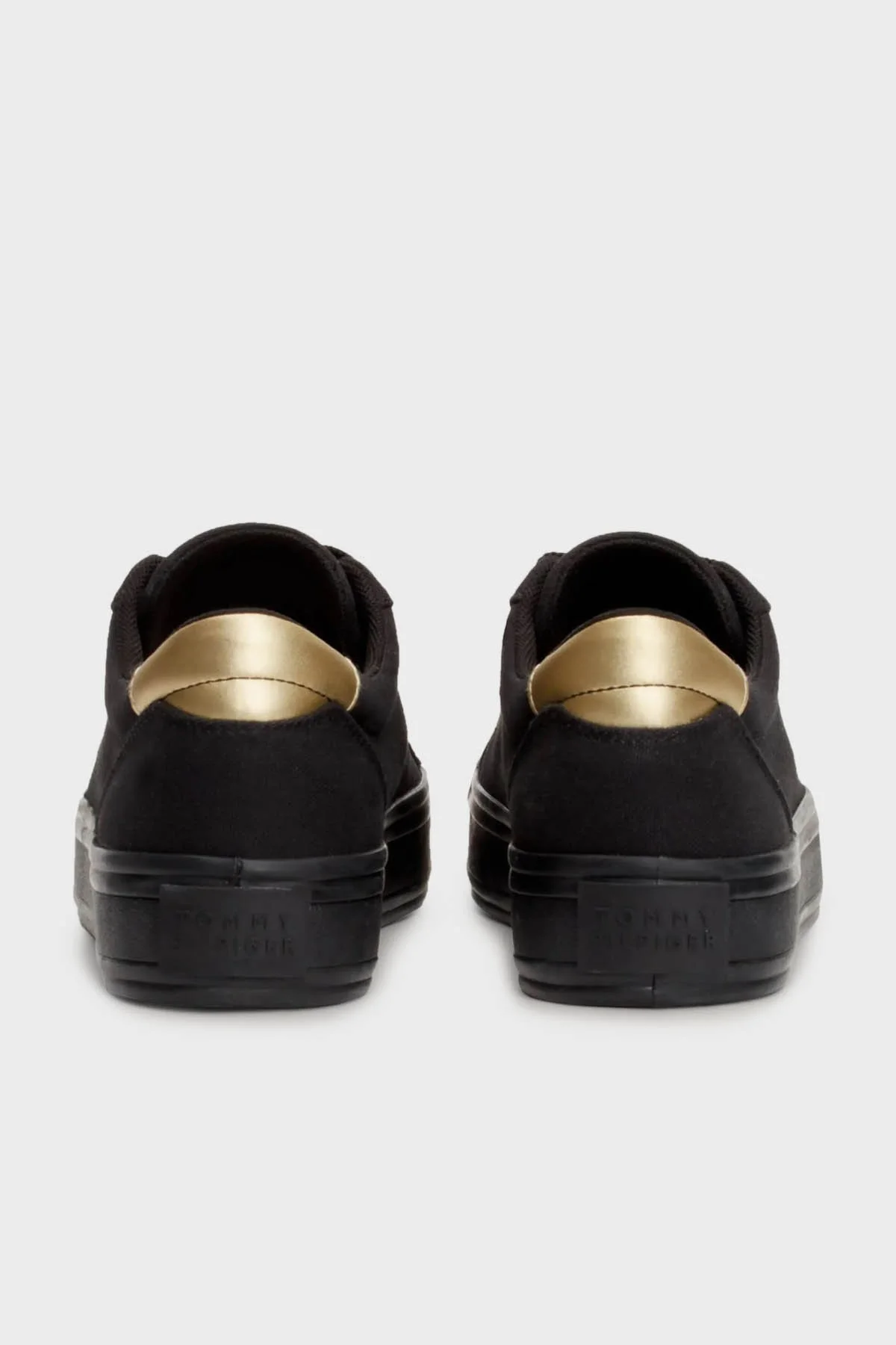 Tommy Hilfiger Kanvas Sneaker Bayan Ayakkabı FW0FW07682 BDS SİYAH - 4