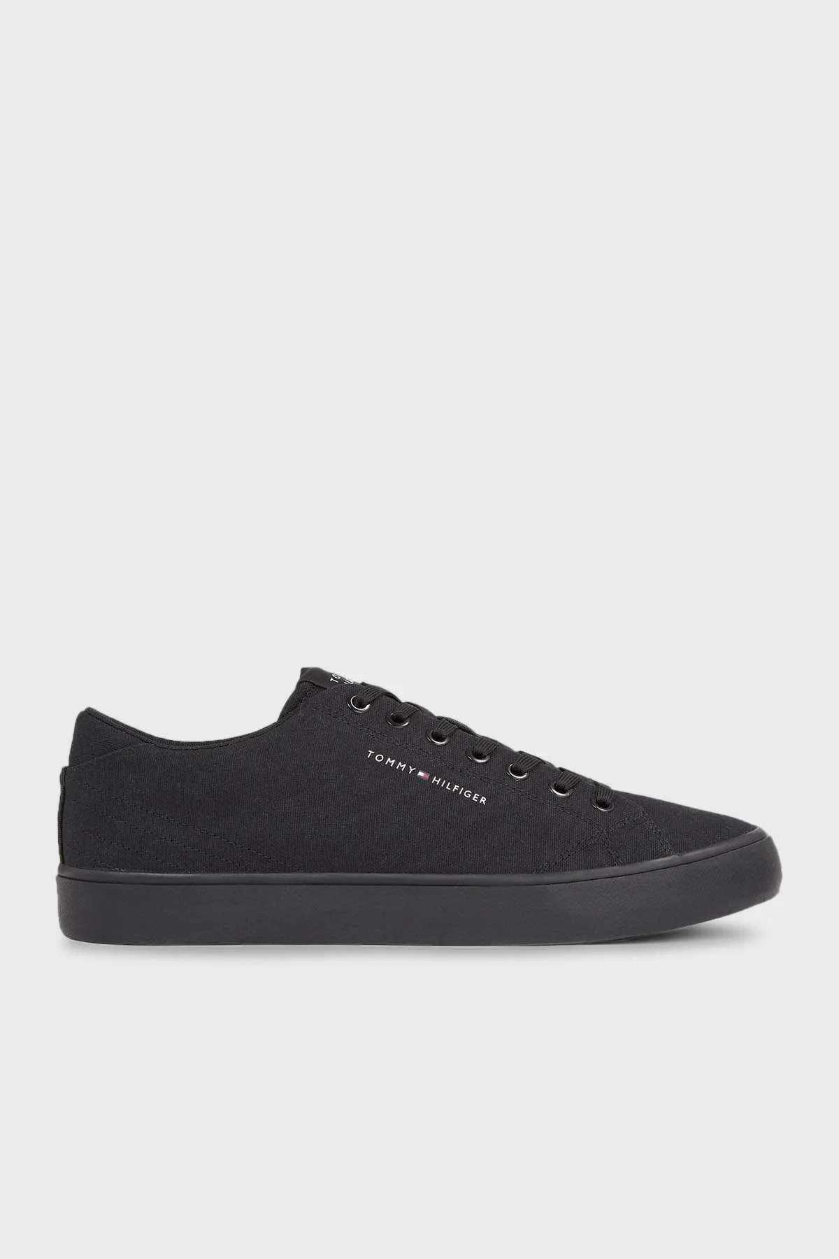 Tommy Hilfiger Kanvas Sneaker Erkek Ayakkabı FM0FM04882 BDS SİYAH - 1