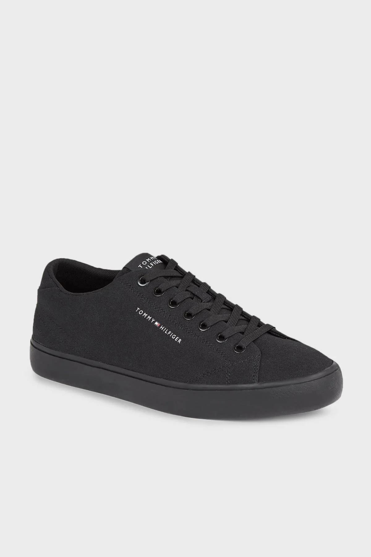 Tommy Hilfiger Kanvas Sneaker Erkek Ayakkabı FM0FM04882 BDS SİYAH - 3
