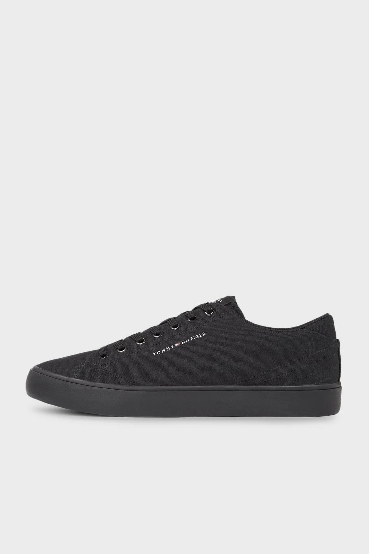 Tommy Hilfiger Kanvas Sneaker Erkek Ayakkabı FM0FM04882 BDS SİYAH - 4