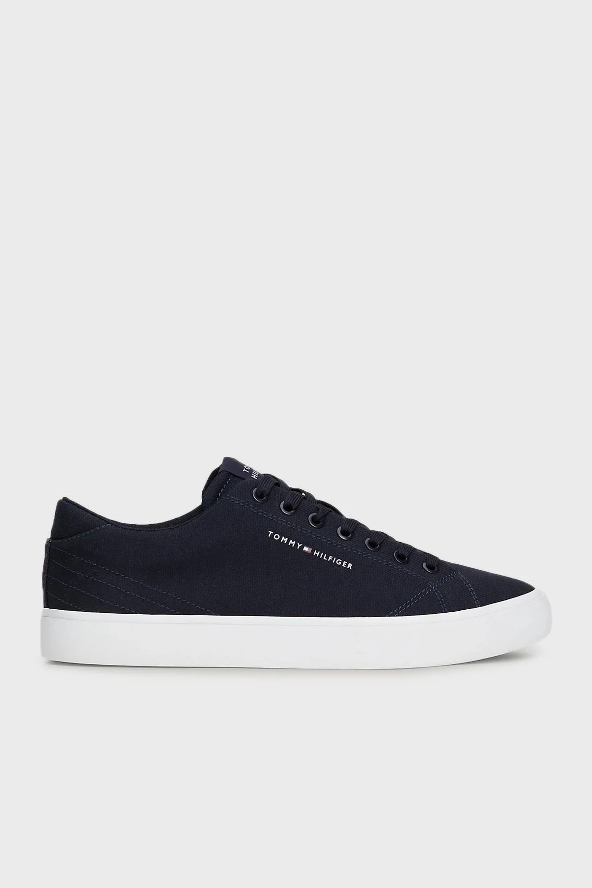 Tommy Hilfiger Kanvas Sneaker Erkek Ayakkabı FM0FM04882 DW5 LACİVERT - 1