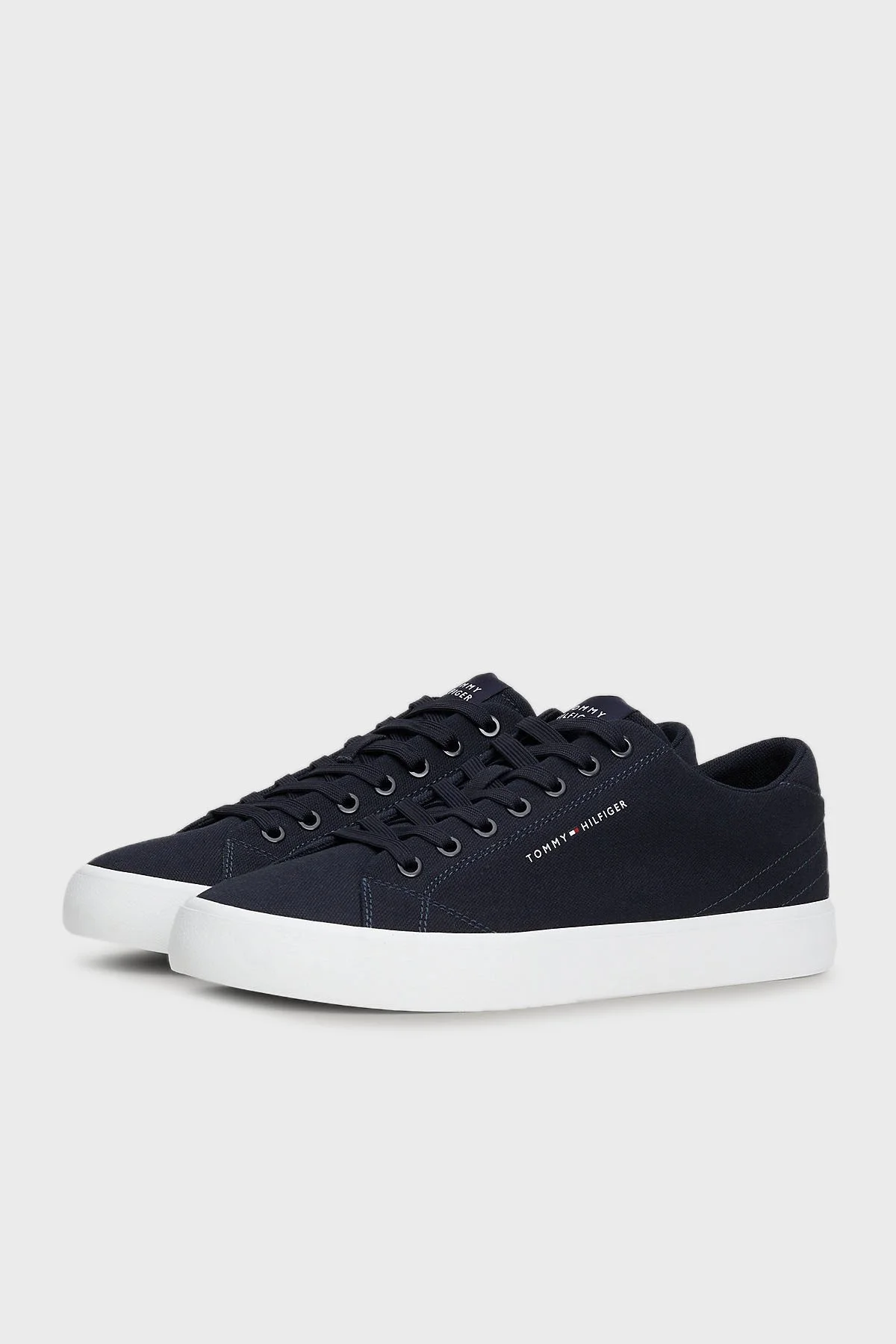 Tommy Hilfiger Kanvas Sneaker Erkek Ayakkabı FM0FM04882 DW5 LACİVERT - 2