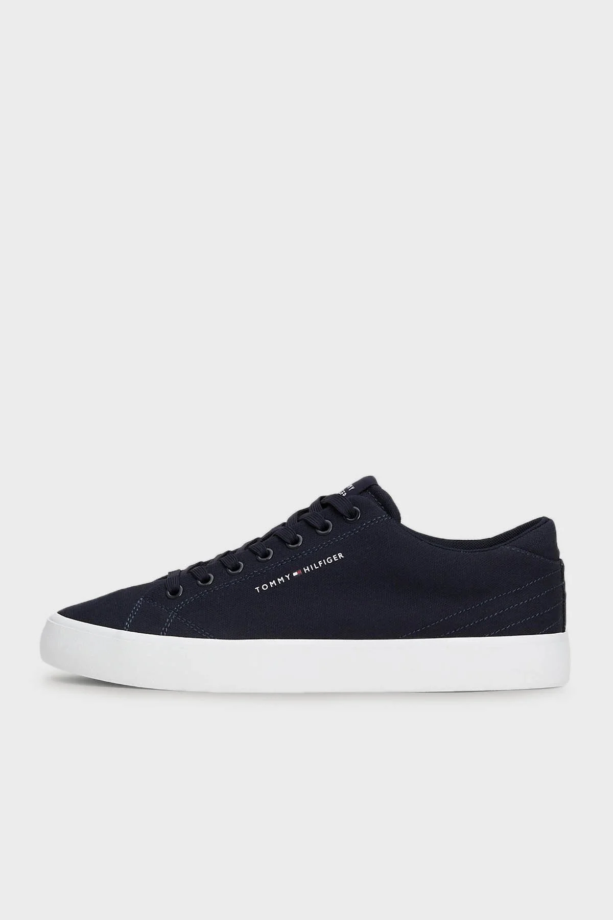 Tommy Hilfiger Kanvas Sneaker Erkek Ayakkabı FM0FM04882 DW5 LACİVERT - 7