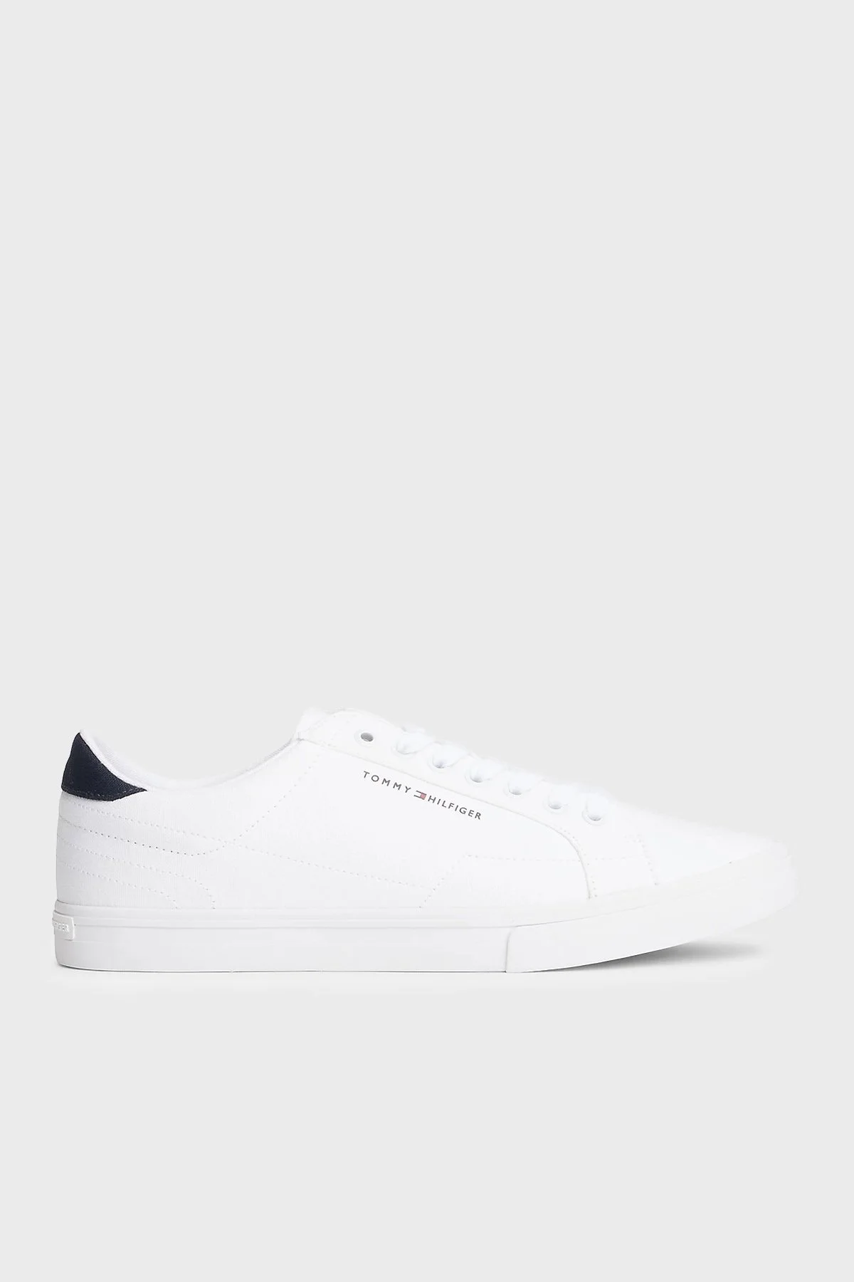 Tommy Hilfiger Kanvas Sneaker Erkek Ayakkabı FM0FM05688 YBS BEYAZ - 1