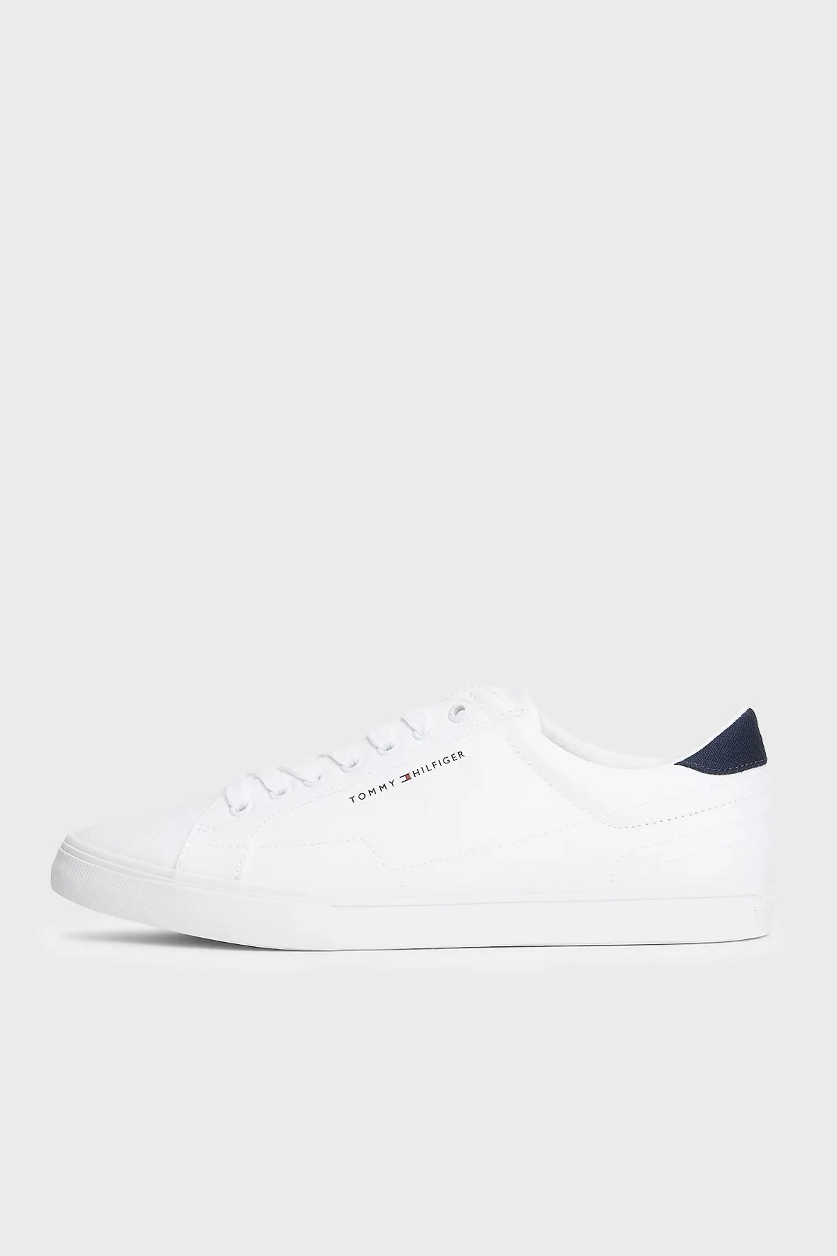 Tommy Hilfiger Kanvas Sneaker Erkek Ayakkabı FM0FM05688 YBS BEYAZ - 3