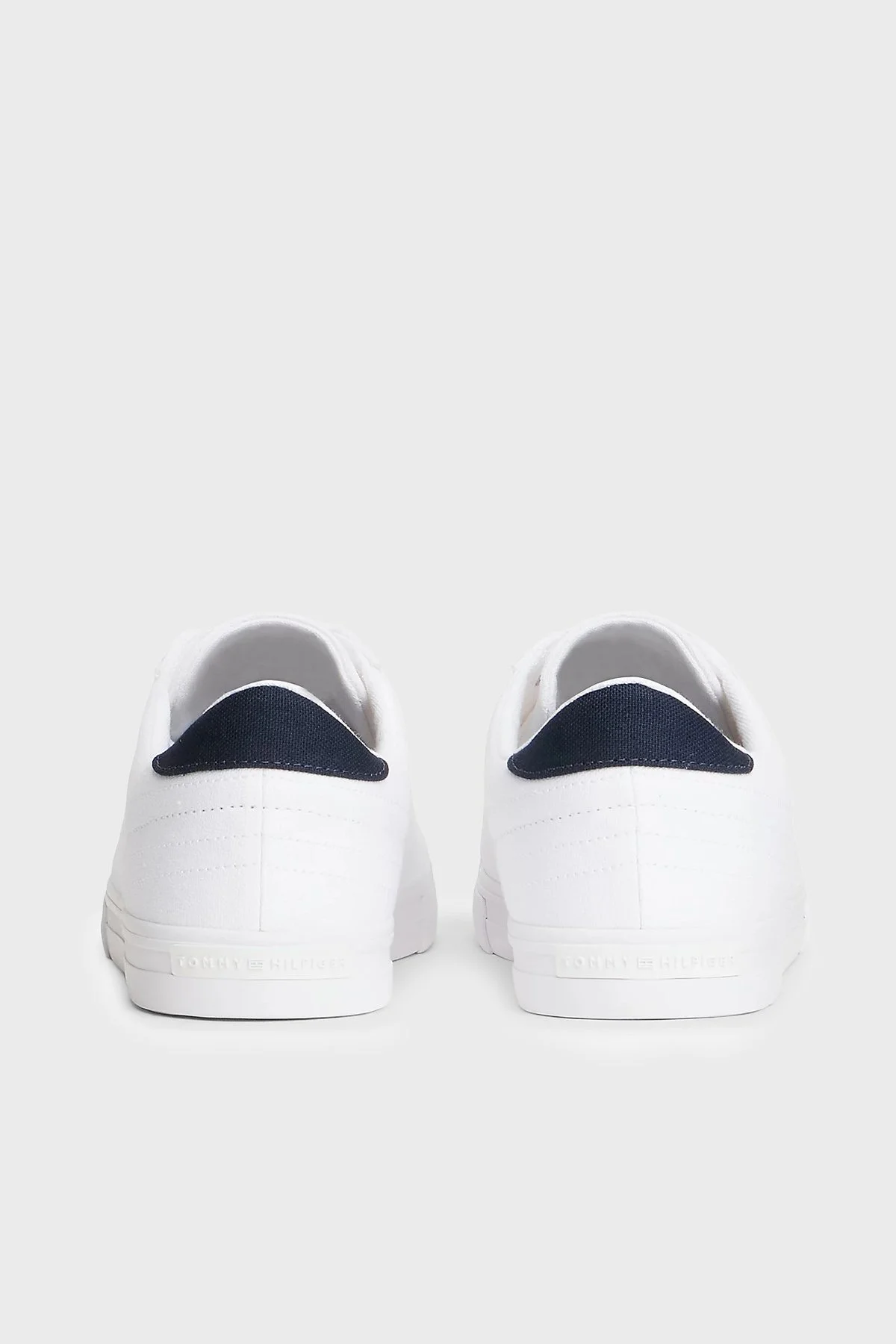 Tommy Hilfiger Kanvas Sneaker Erkek Ayakkabı FM0FM05688 YBS BEYAZ - 5