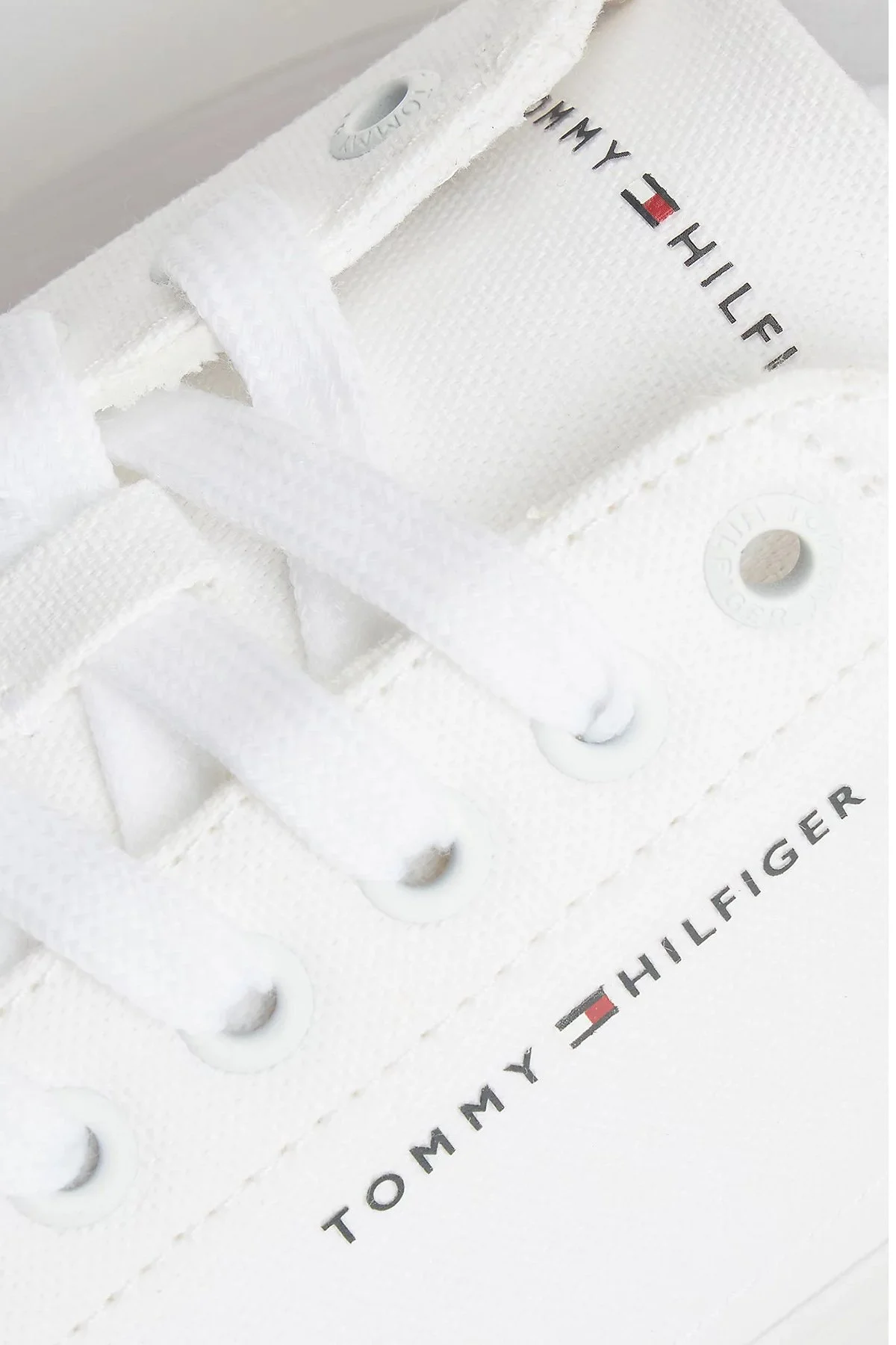 Tommy Hilfiger Kanvas Sneaker Erkek Ayakkabı FM0FM05688 YBS BEYAZ - 7