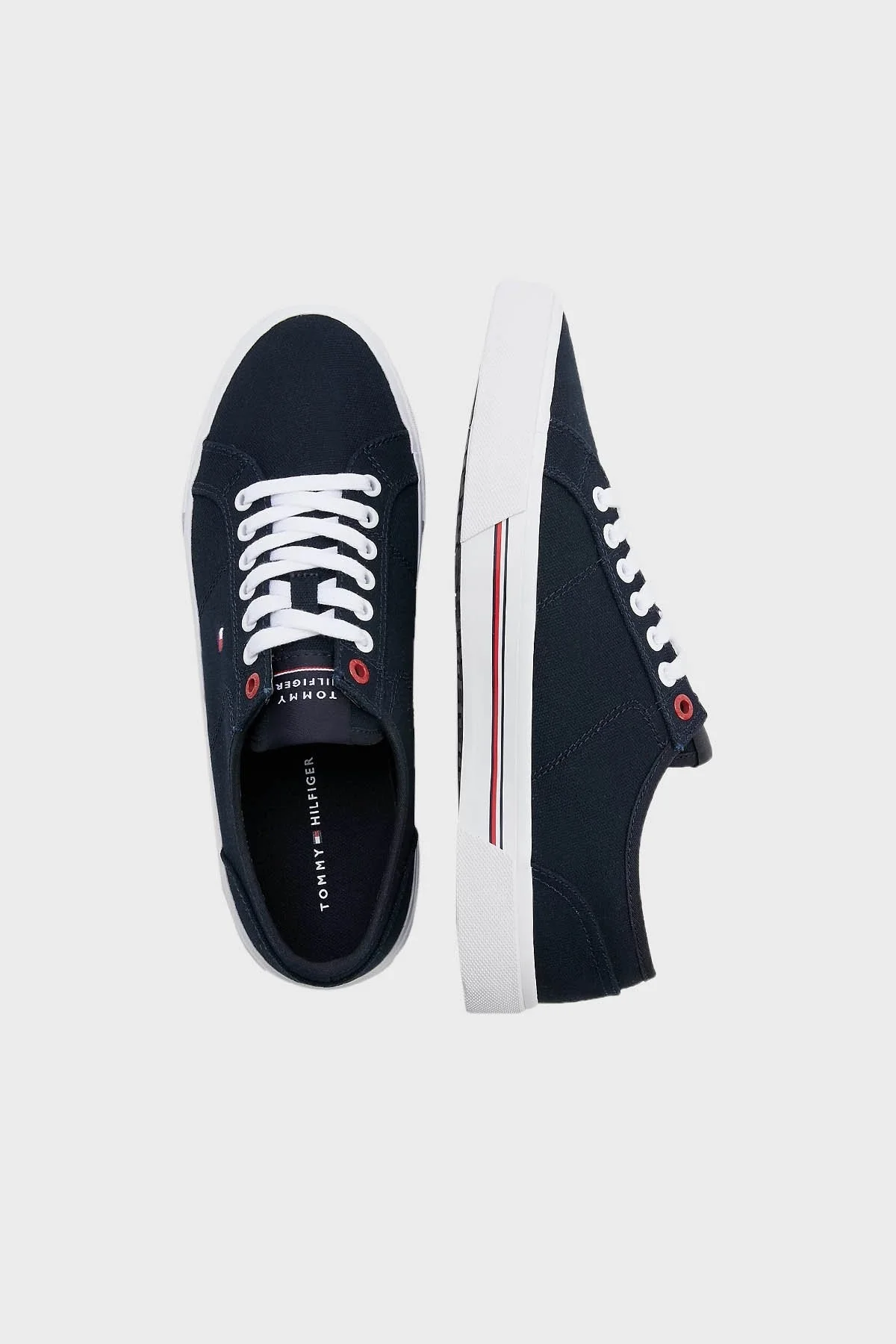 Tommy Hilfiger Kanvas Spor Erkek Ayakkabı FM0FM04560 DW5 LACİVERT - 3