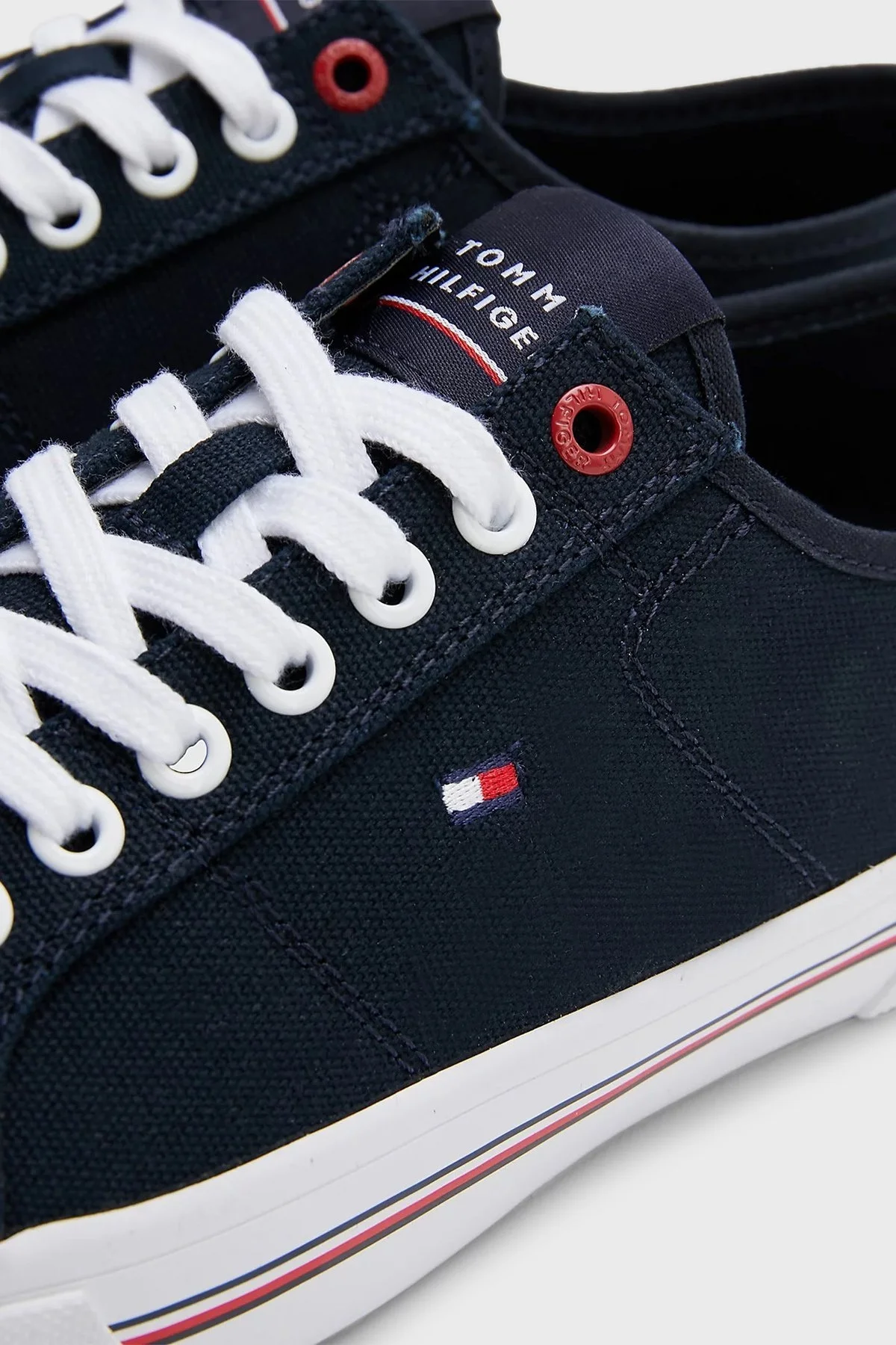 Tommy Hilfiger Kanvas Spor Erkek Ayakkabı FM0FM04560 DW5 LACİVERT - 6