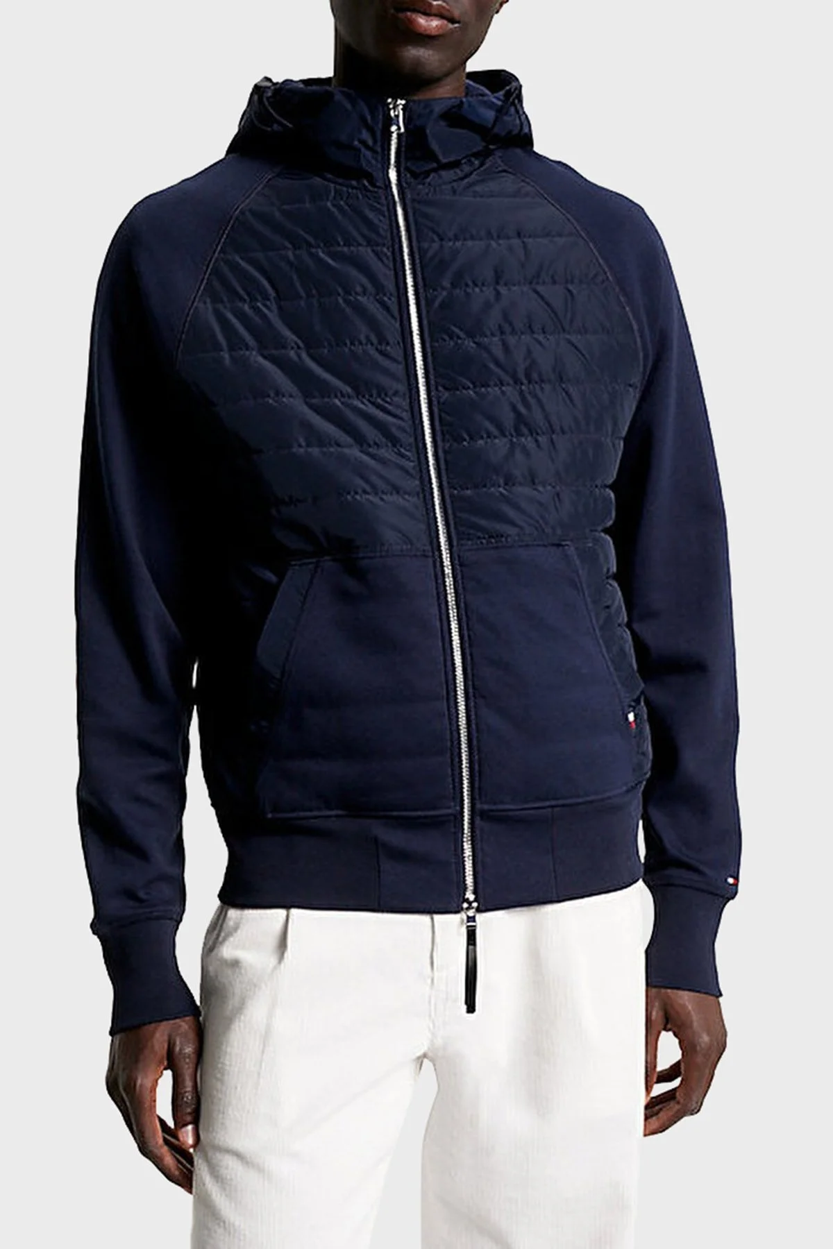 Tommy Hilfiger Kapitone Detaylı Pamuk Karışımlı Regular Fit Erkek Ceket MW0MW32669 DW5 LACİVERT - 1