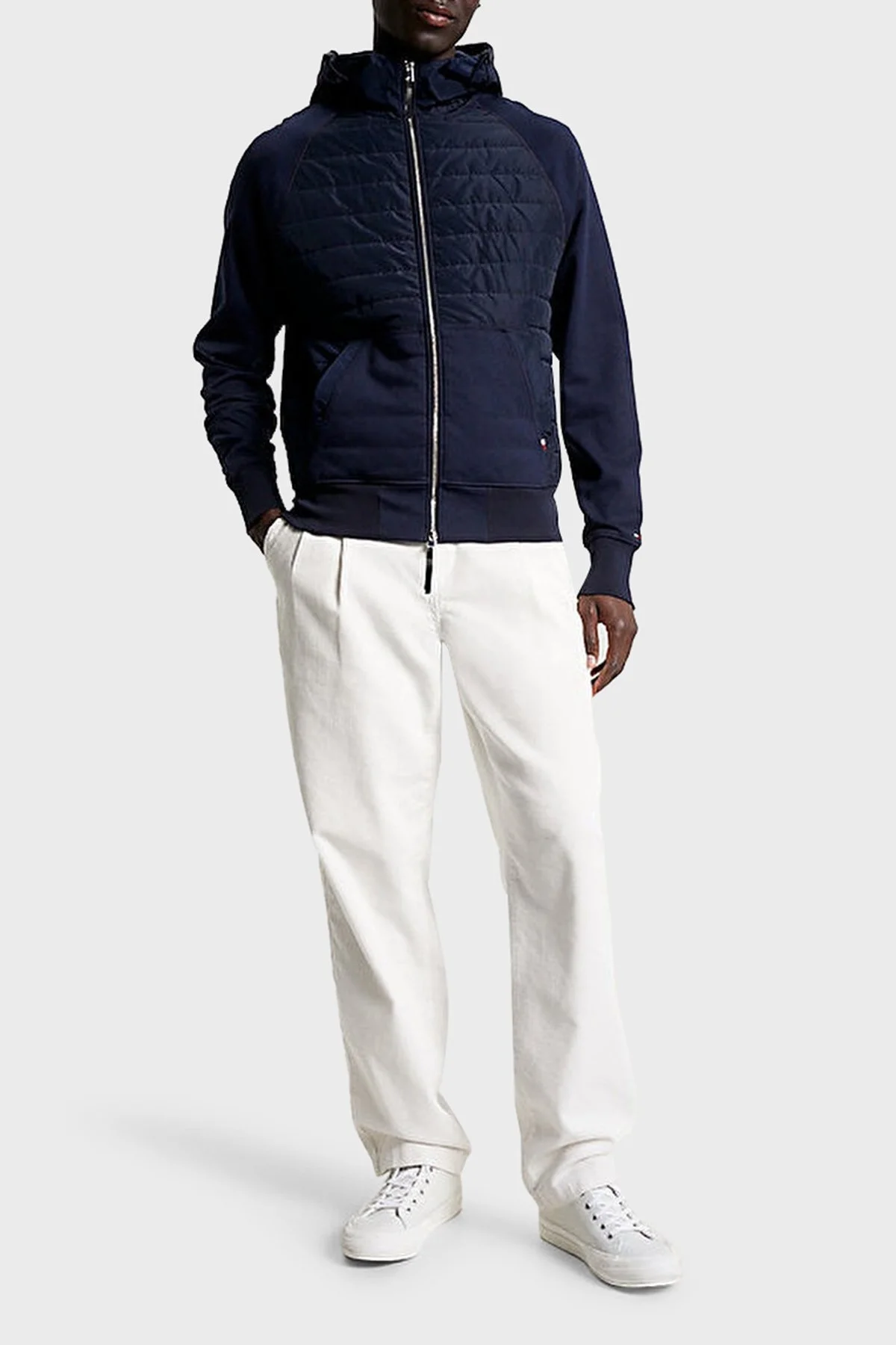 Tommy Hilfiger Kapitone Detaylı Pamuk Karışımlı Regular Fit Erkek Ceket MW0MW32669 DW5 LACİVERT - 2