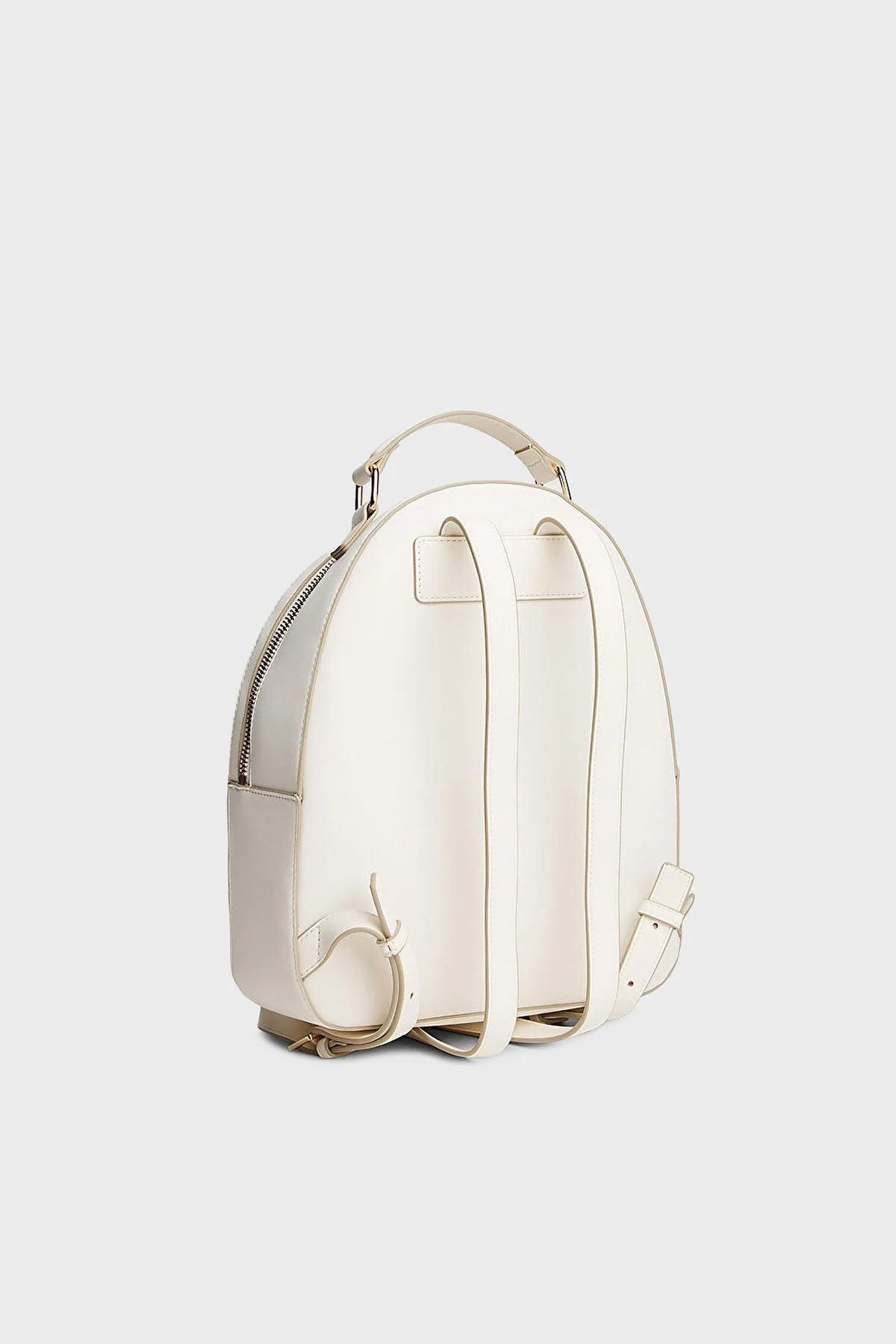 Tommy Hilfiger Kapitoneli Ayarlanabilir Çift Askılı Bayan Sırt Çantası AW0AW17472 Z00 AÇIK BEJ - 3