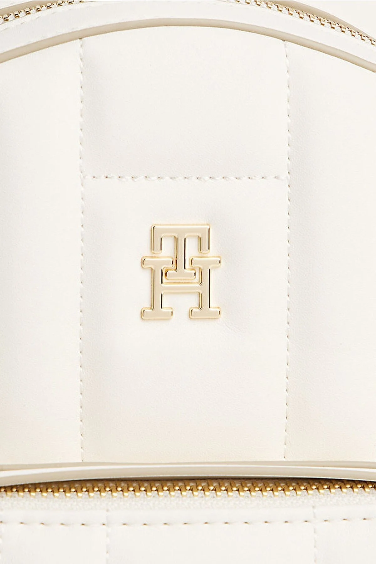 Tommy Hilfiger Kapitoneli Ayarlanabilir Çift Askılı Bayan Sırt Çantası AW0AW17472 Z00 AÇIK BEJ - 5