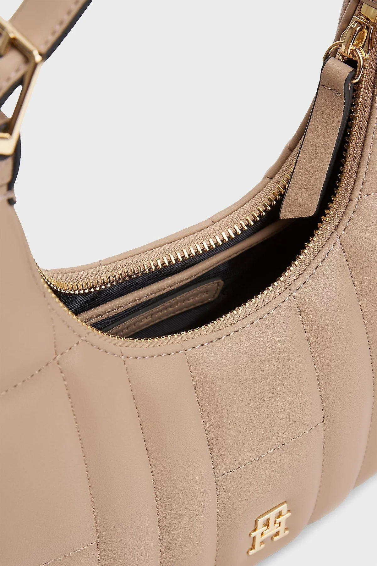 Tommy Hilfiger Kapitoneli Çıkarılabilir Askılı Bayan Çanta AW0AW17635 AFE BEJ - 4