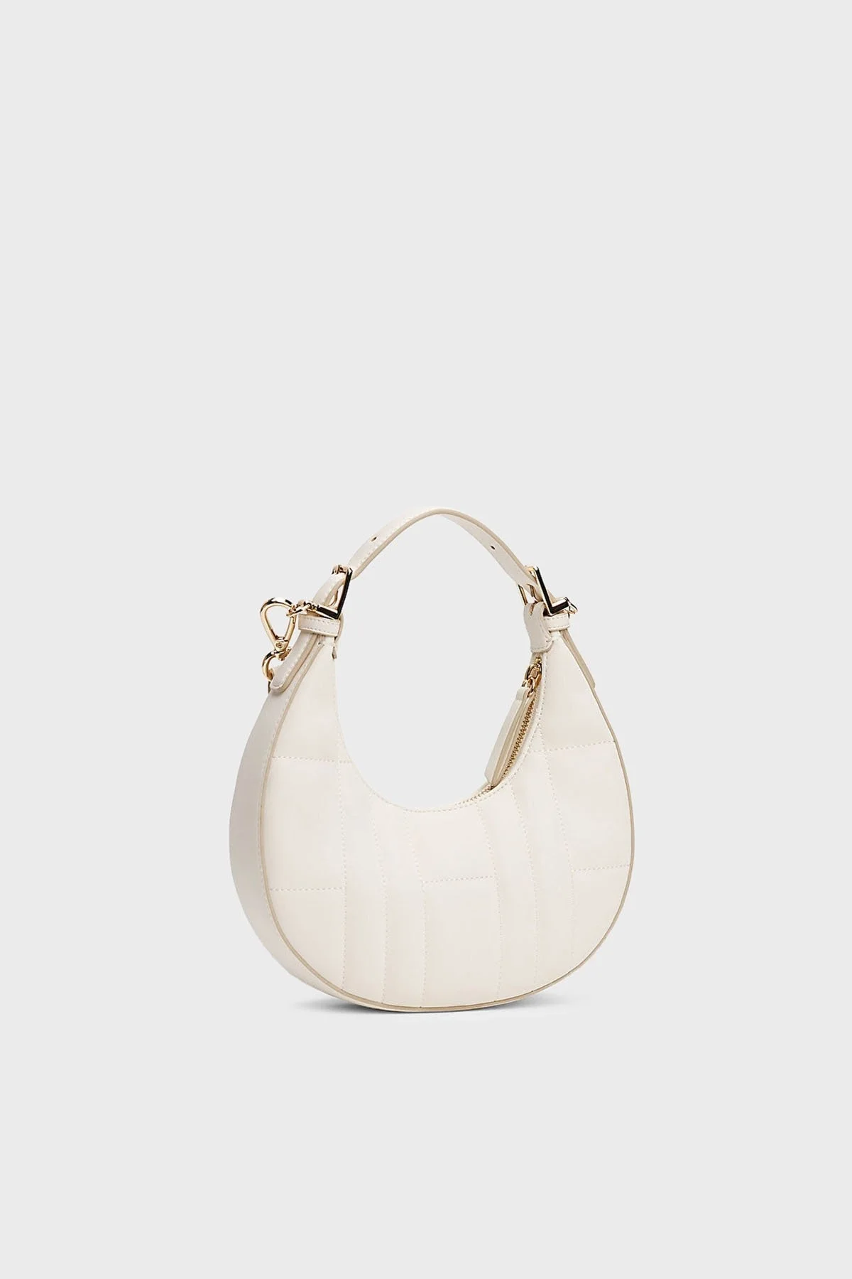 Tommy Hilfiger Kapitoneli Çıkarılabilir Askılı Bayan Çanta AW0AW17635 Z00 AÇIK BEJ - 3