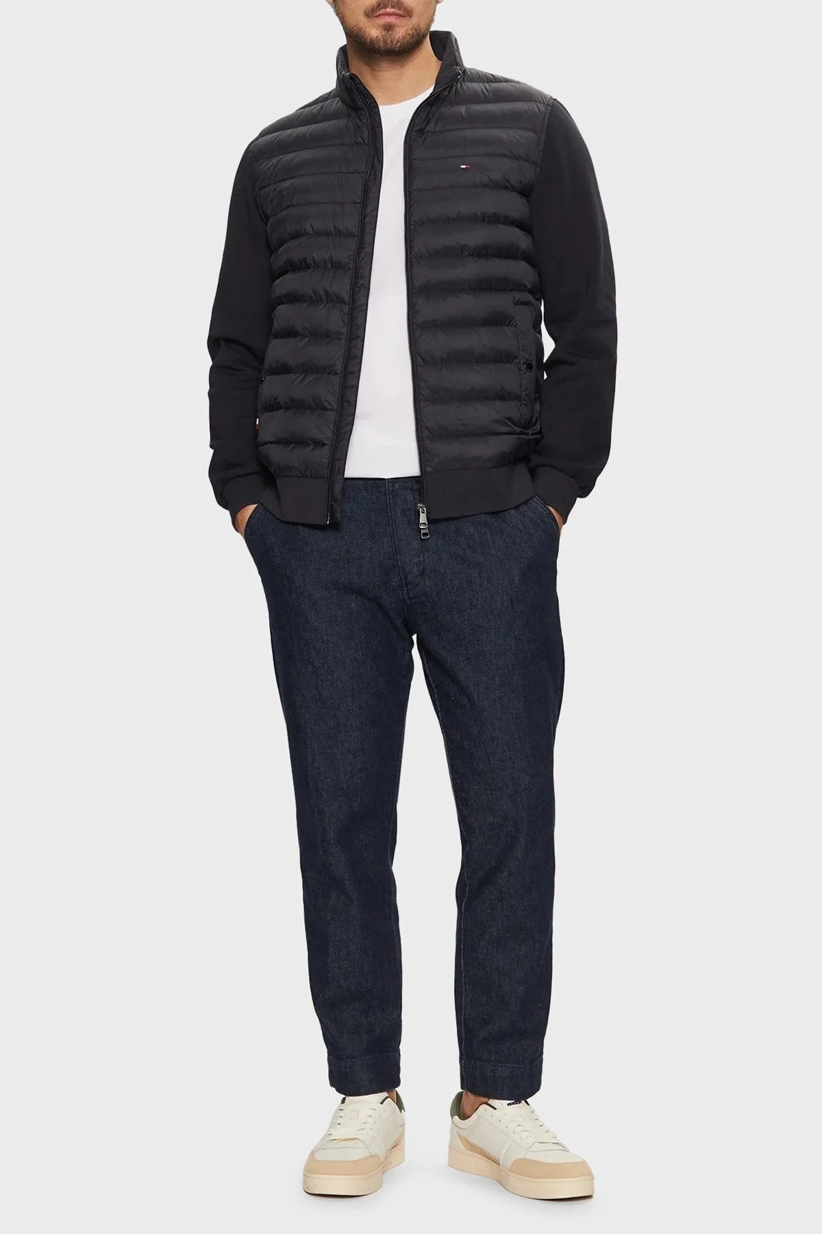 Tommy Hilfiger Kapitoneli Pamuklu Regular Fit Dik Yaka Erkek Ceket MW0MW37461 DW5 LACİVERT - 8