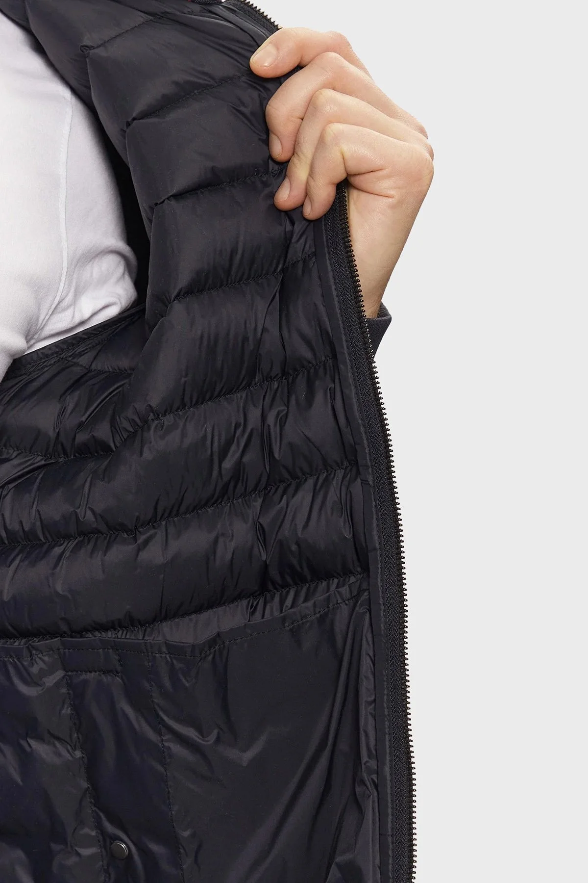 Tommy Hilfiger Kapitoneli Pamuklu Regular Fit Dik Yaka Erkek Ceket MW0MW37461 DW5 LACİVERT - 11