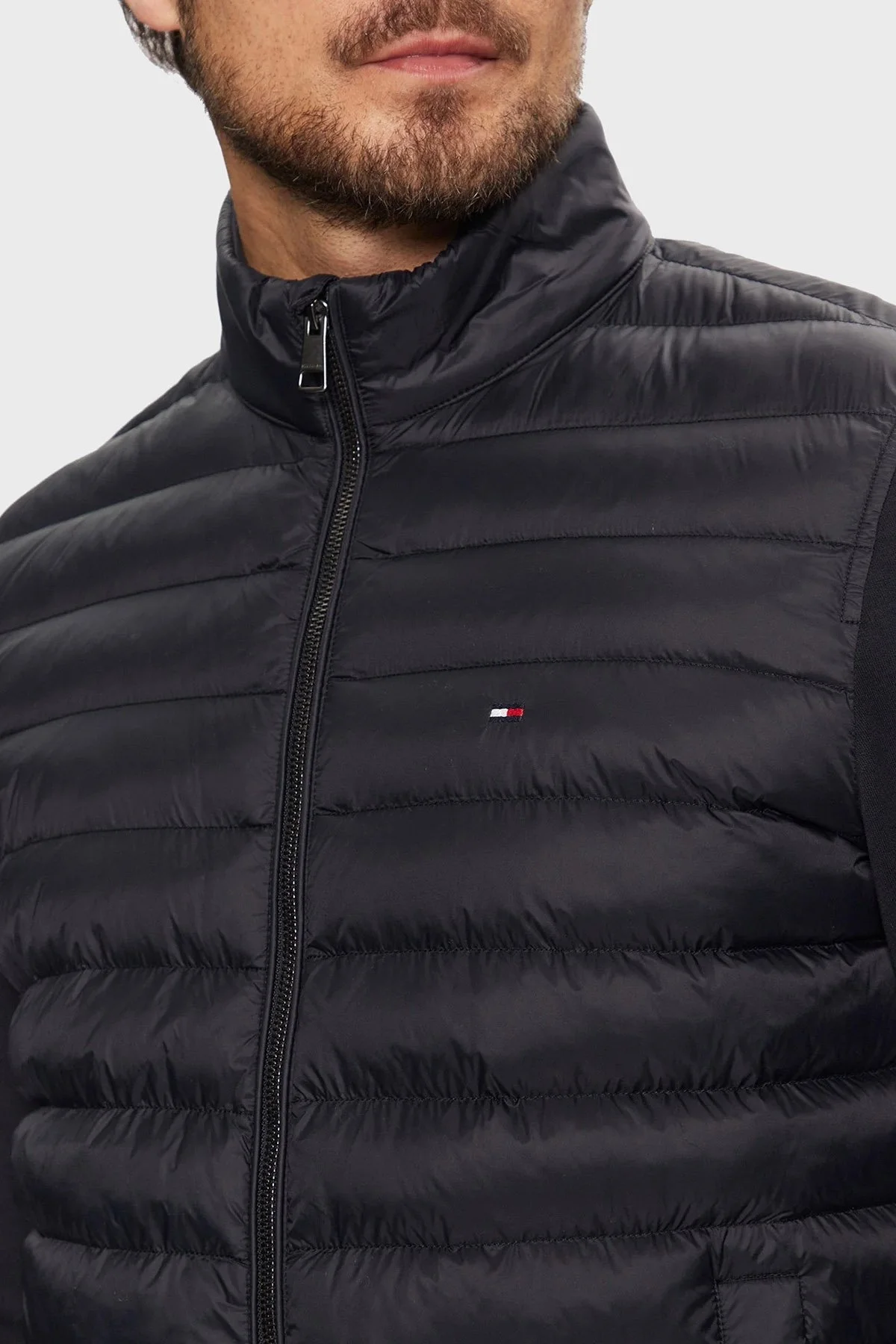 Tommy Hilfiger Kapitoneli Pamuklu Regular Fit Dik Yaka Erkek Ceket MW0MW37461 DW5 LACİVERT - 12