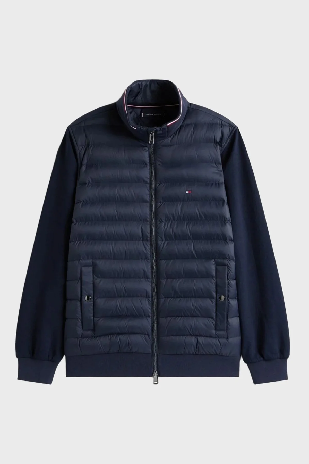 Tommy Hilfiger Kapitoneli Pamuklu Regular Fit Dik Yaka Erkek Ceket MW0MW41329 DW5 LACİVERT - 5