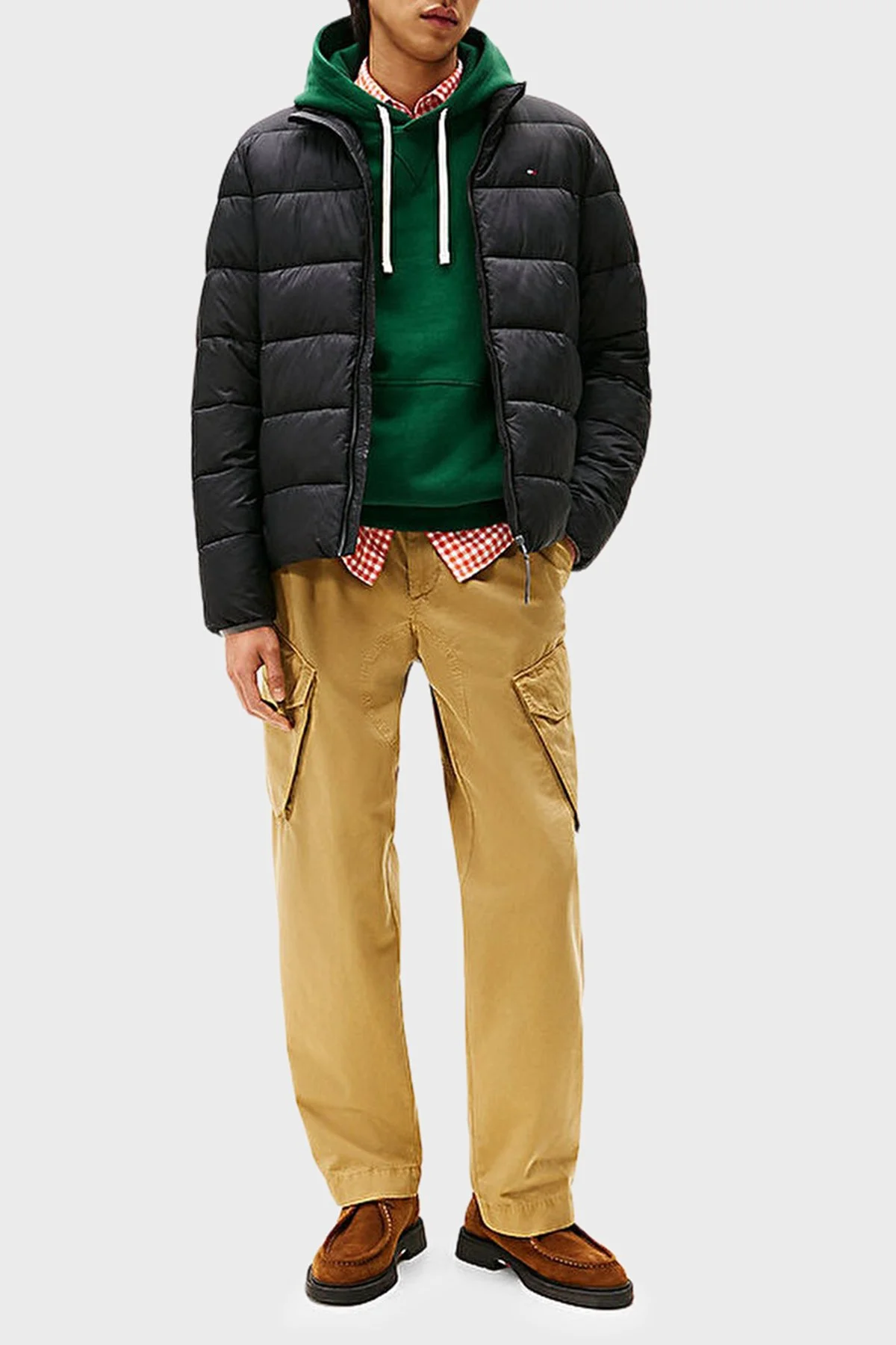 Tommy Hilfiger Kapitoneli Regular Fit Dik Yaka Erkek Mont MW0MW41982 BDS SİYAH - 2