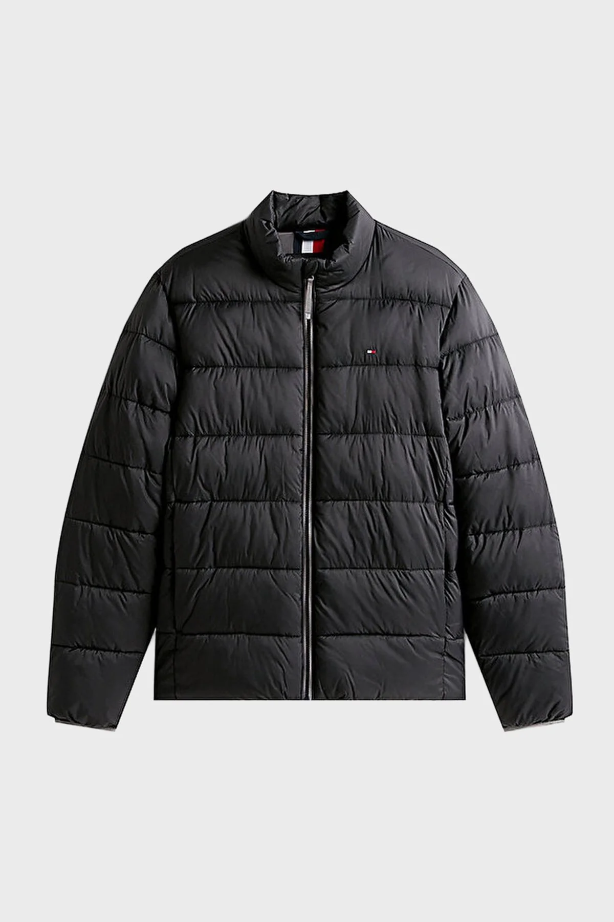 Tommy Hilfiger Kapitoneli Regular Fit Dik Yaka Erkek Mont MW0MW41982 BDS SİYAH - 5