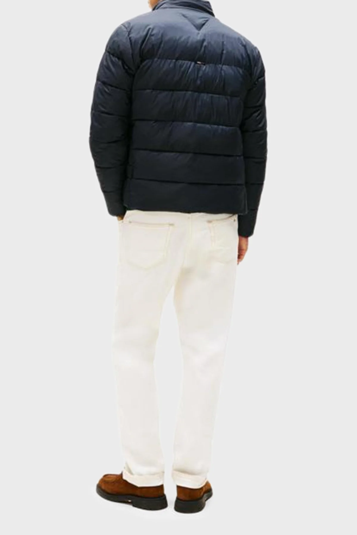 Tommy Hilfiger Kapitoneli Regular Fit Dik Yaka Erkek Mont MW0MW41982 DW5 LACİVERT - 3