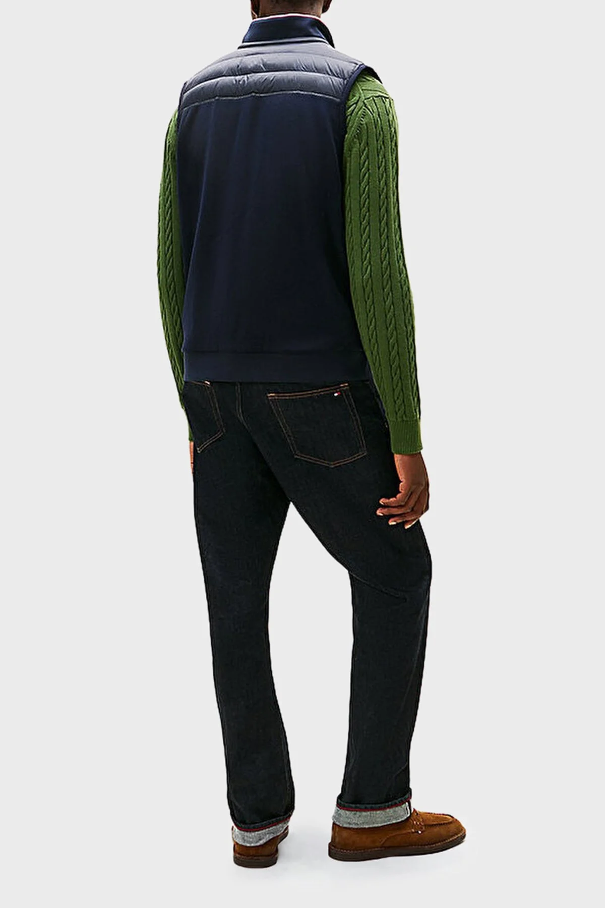 Tommy Hilfiger Kapitoneli Regular Fit Dik Yaka Şişme Erkek Yelek MW0MW41441 DW5 LACİVERT - 3