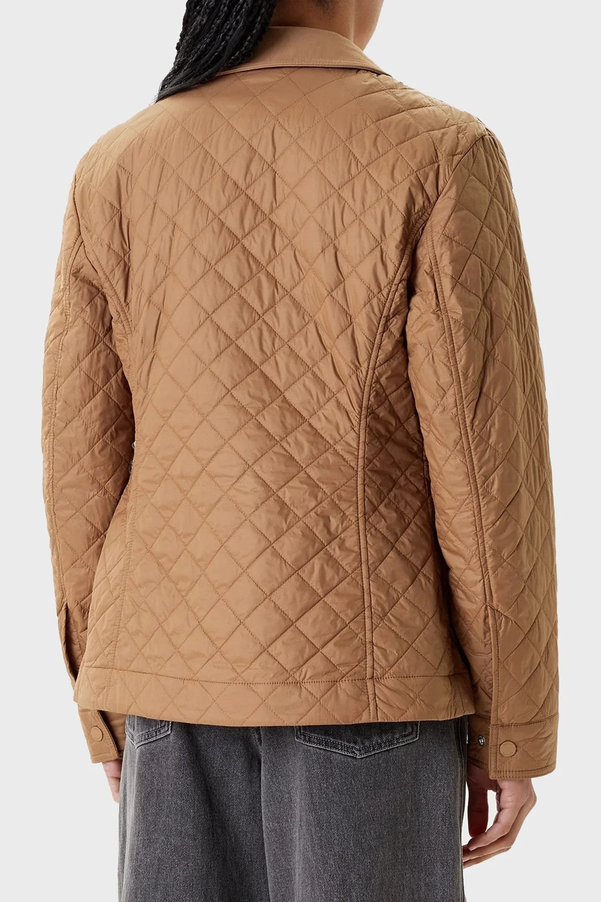 Tommy Hilfiger Kapitoneli Regular Fit Klasik Yaka Dolgulu Bayan Mont WW0WW45641 GWA KAHVE - 3