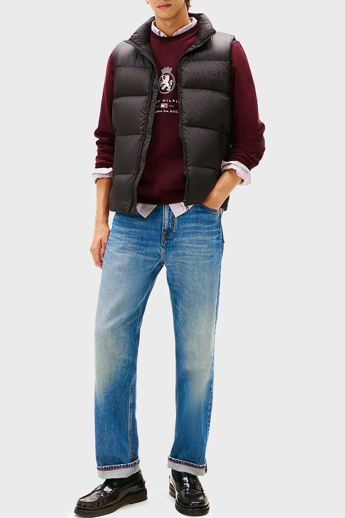 Tommy Hilfiger Kapitoneli Su İtici Regular Fit Dik Yaka Şişme Erkek Yelek MW0MW41360 BDS SİYAH - 2