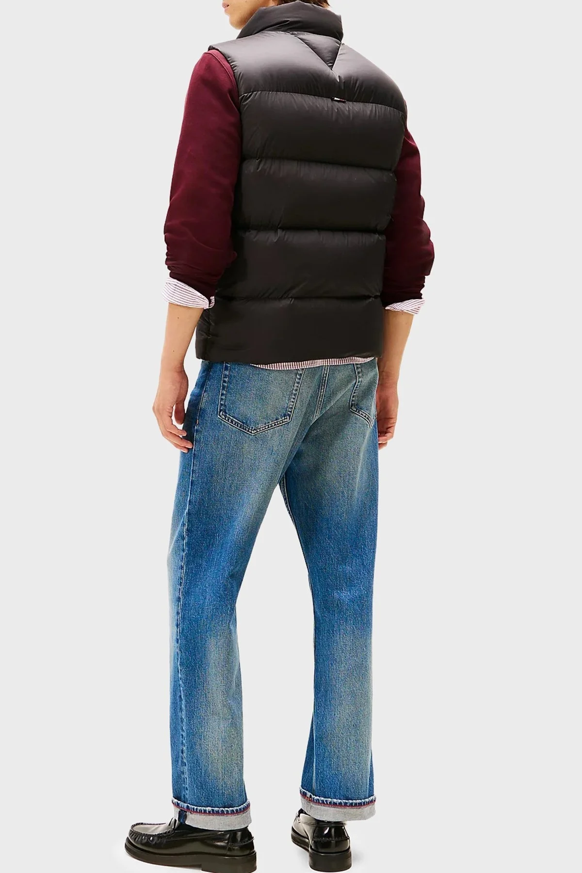 Tommy Hilfiger Kapitoneli Su İtici Regular Fit Dik Yaka Şişme Erkek Yelek MW0MW41360 BDS SİYAH - 3