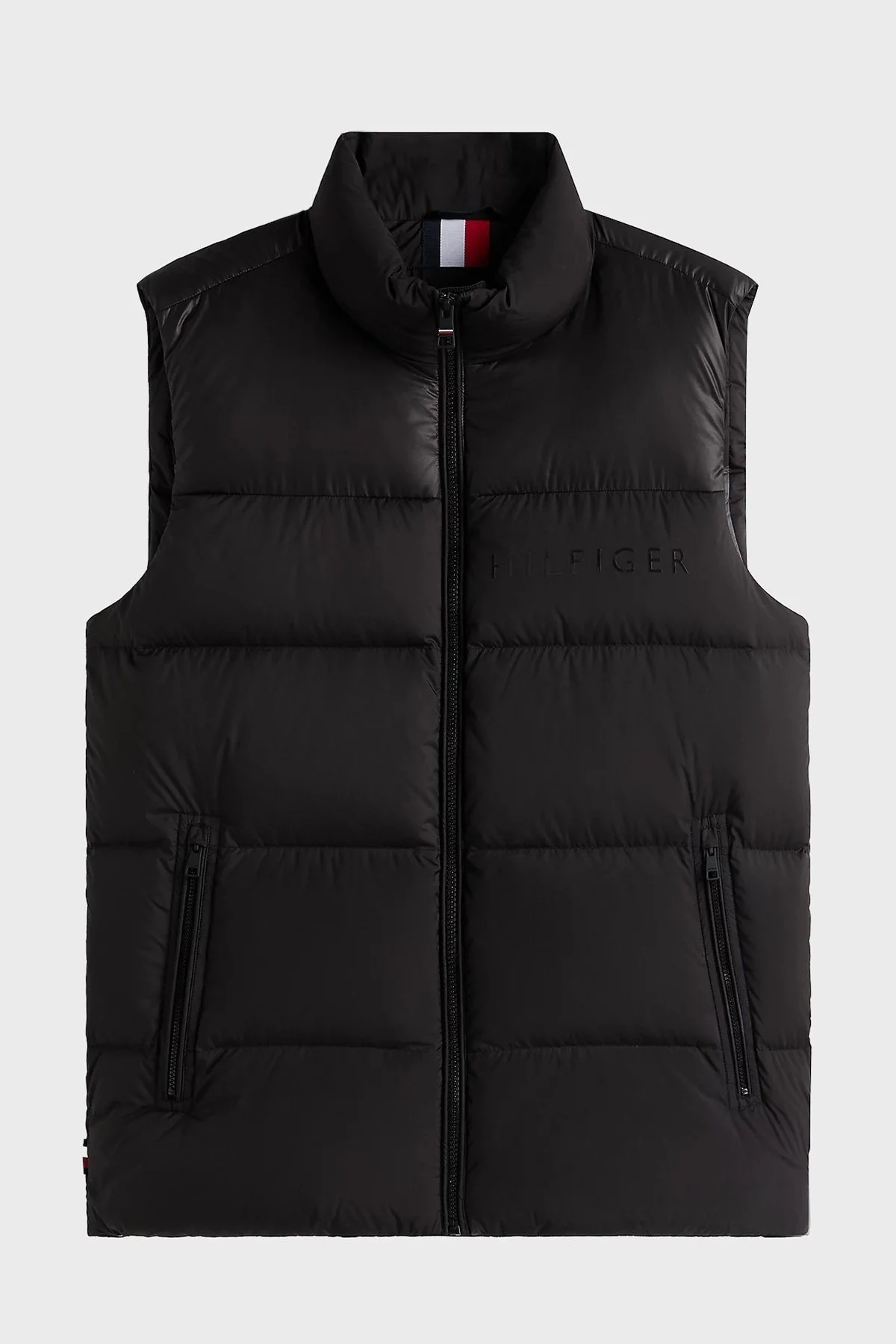 Tommy Hilfiger Kapitoneli Su İtici Regular Fit Dik Yaka Şişme Erkek Yelek MW0MW41360 BDS SİYAH - 5