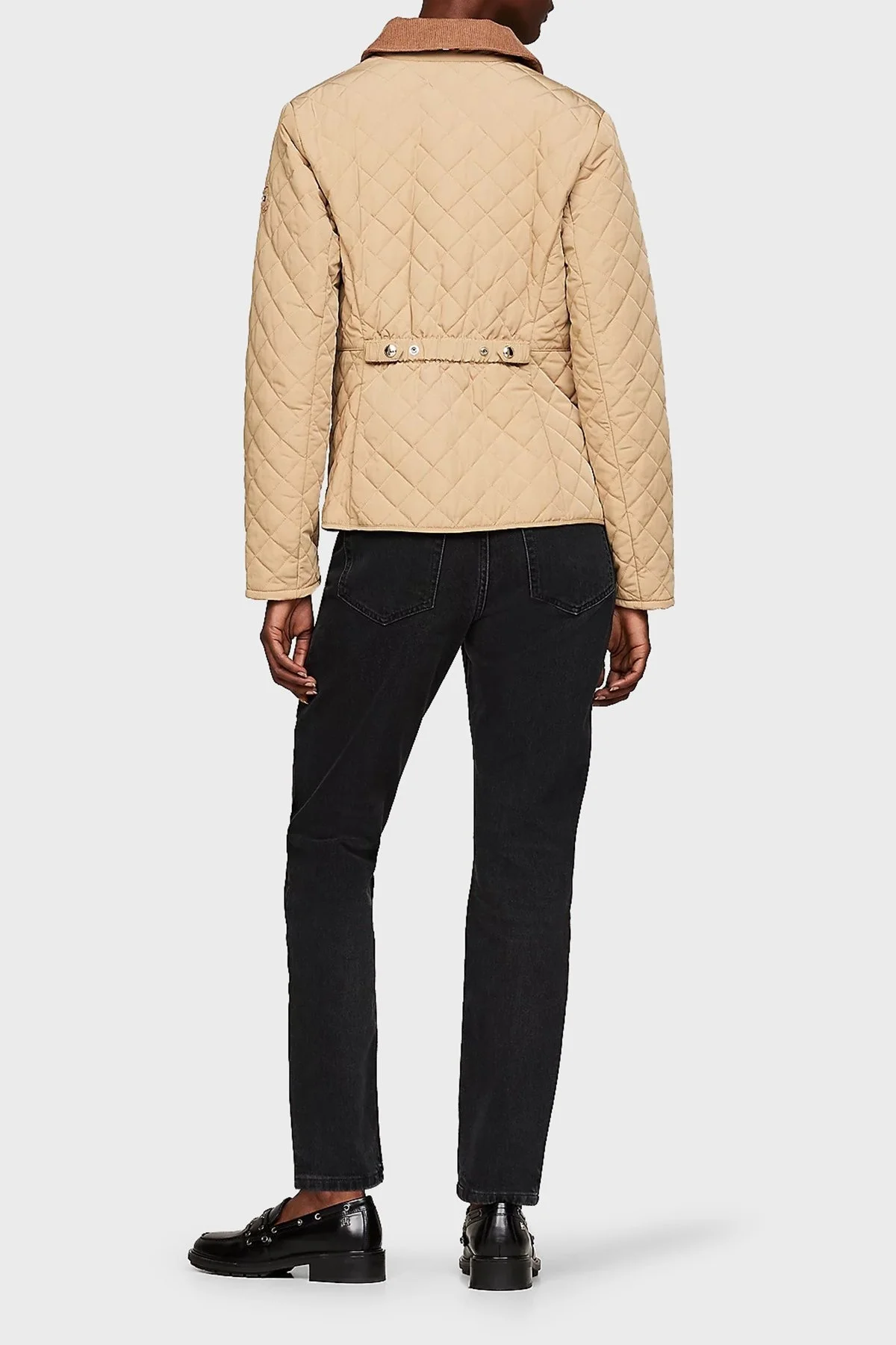 Tommy Hilfiger Kapitoneli Su İtici Regular Fit Gömlek Yaka Bayan Ceket WW0WW43127 RBL KOYU HAKİ - 2