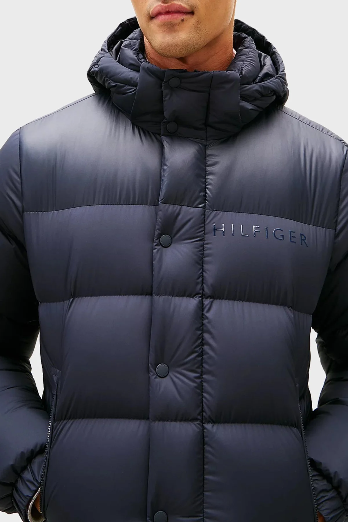 Tommy Hilfiger Kapitoneli Su İtici Regular Fit Şişme Erkek Mont MW0MW40613 DW5 LACİVERT - 4