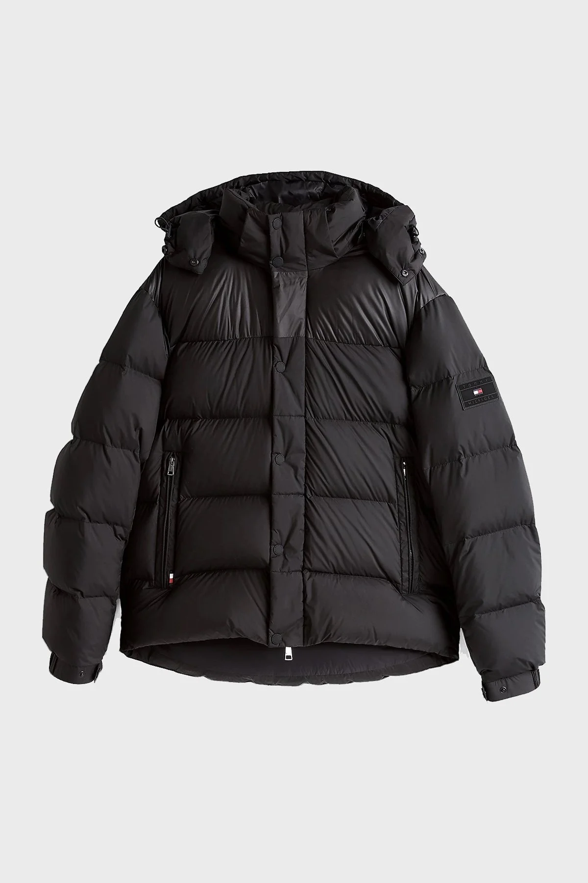 Tommy Hilfiger Kuş Tüyü Dolgulu Regular Fit Çıkarılabilir Kapüşonlu Erkek Mont MW0MW36569 BDS SİYAH - 6