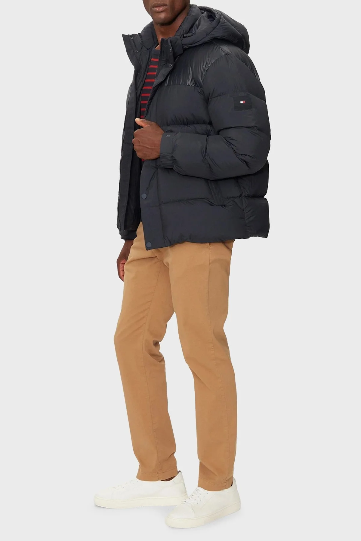 Tommy Hilfiger Kuş Tüyü Dolgulu Regular Fit Çıkarılabilir Kapüşonlu Erkek Mont MW0MW36569 DW5 LACİVERT - 3