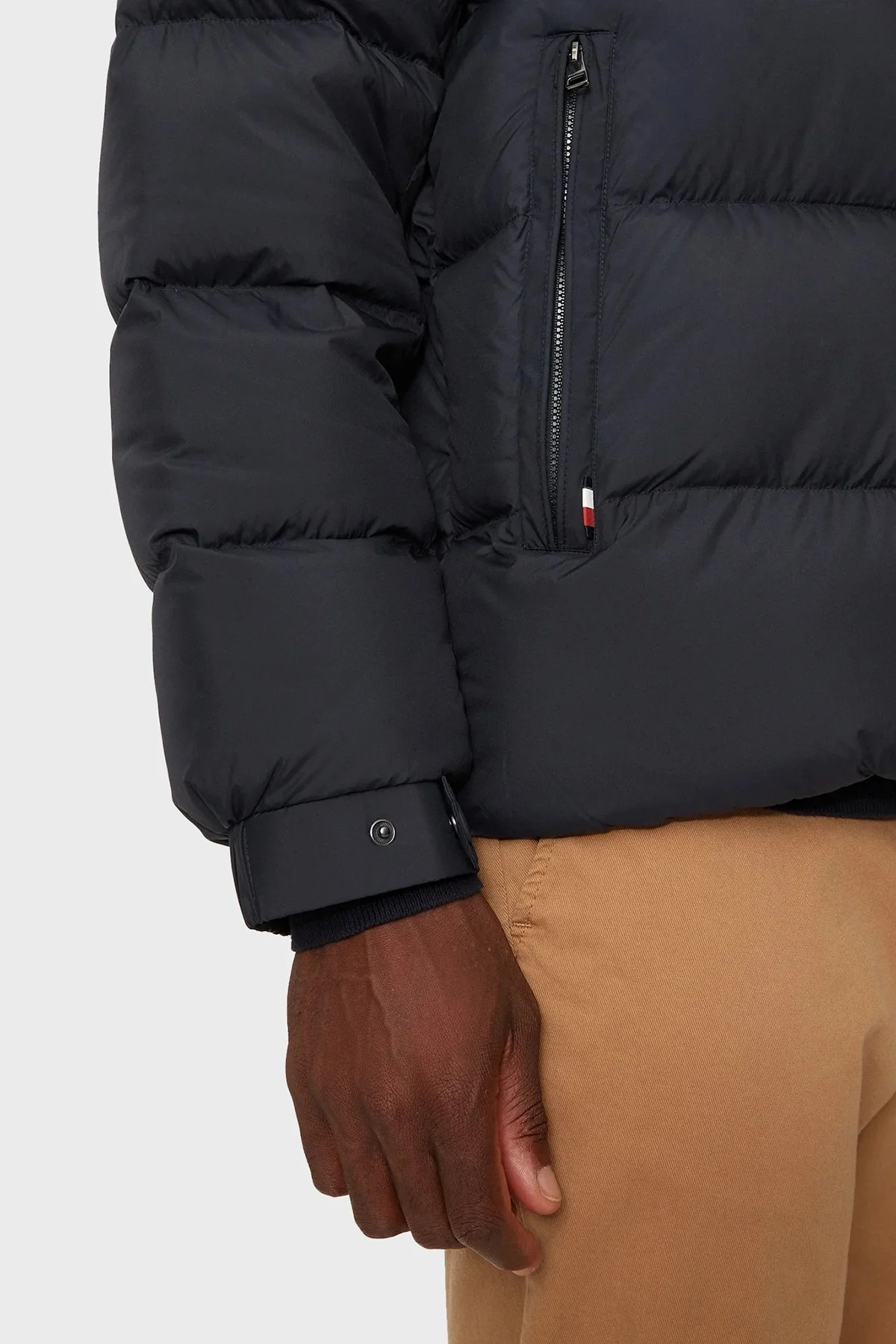 Tommy Hilfiger Kuş Tüyü Dolgulu Regular Fit Çıkarılabilir Kapüşonlu Erkek Mont MW0MW36569 DW5 LACİVERT - 6