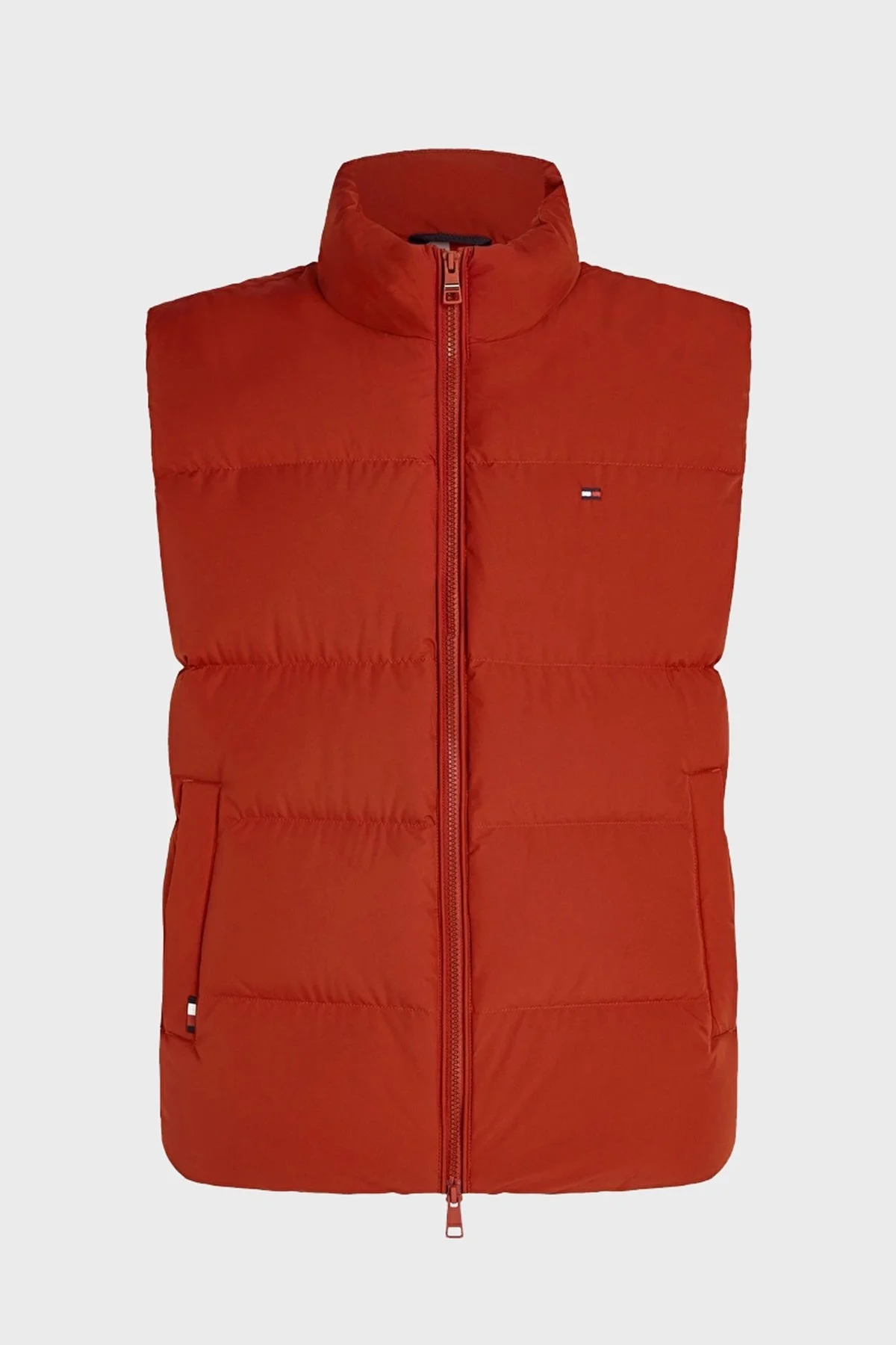 Tommy Hilfiger Kuş Tüyü Dolgulu Regular Fit Dik Yaka Şişme Erkek Yelek MW0MW37254 XNN KIRMIZI - 1