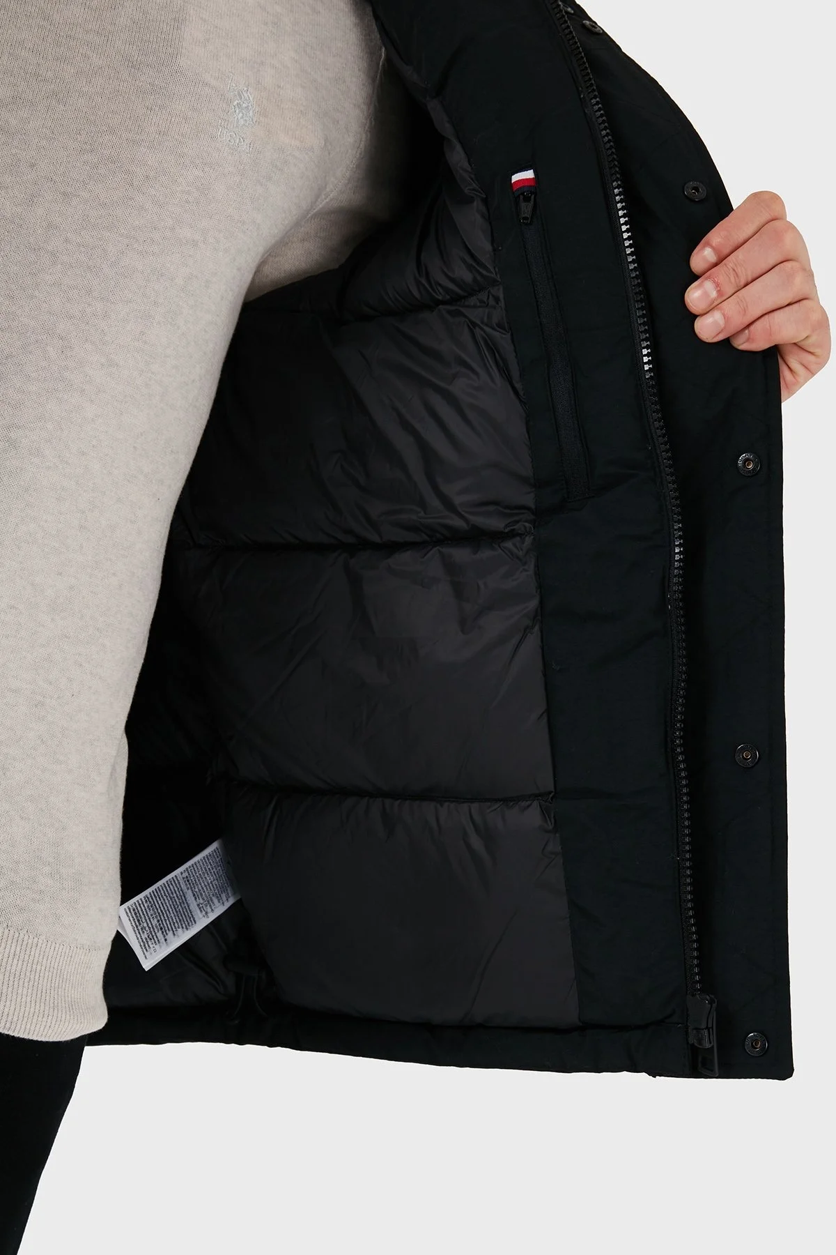 Tommy Hilfiger Kuş Tüyü Dolgulu Regular Fit Kapüşonlu Erkek Mont MW0MW3659 BDS SİYAH - 14