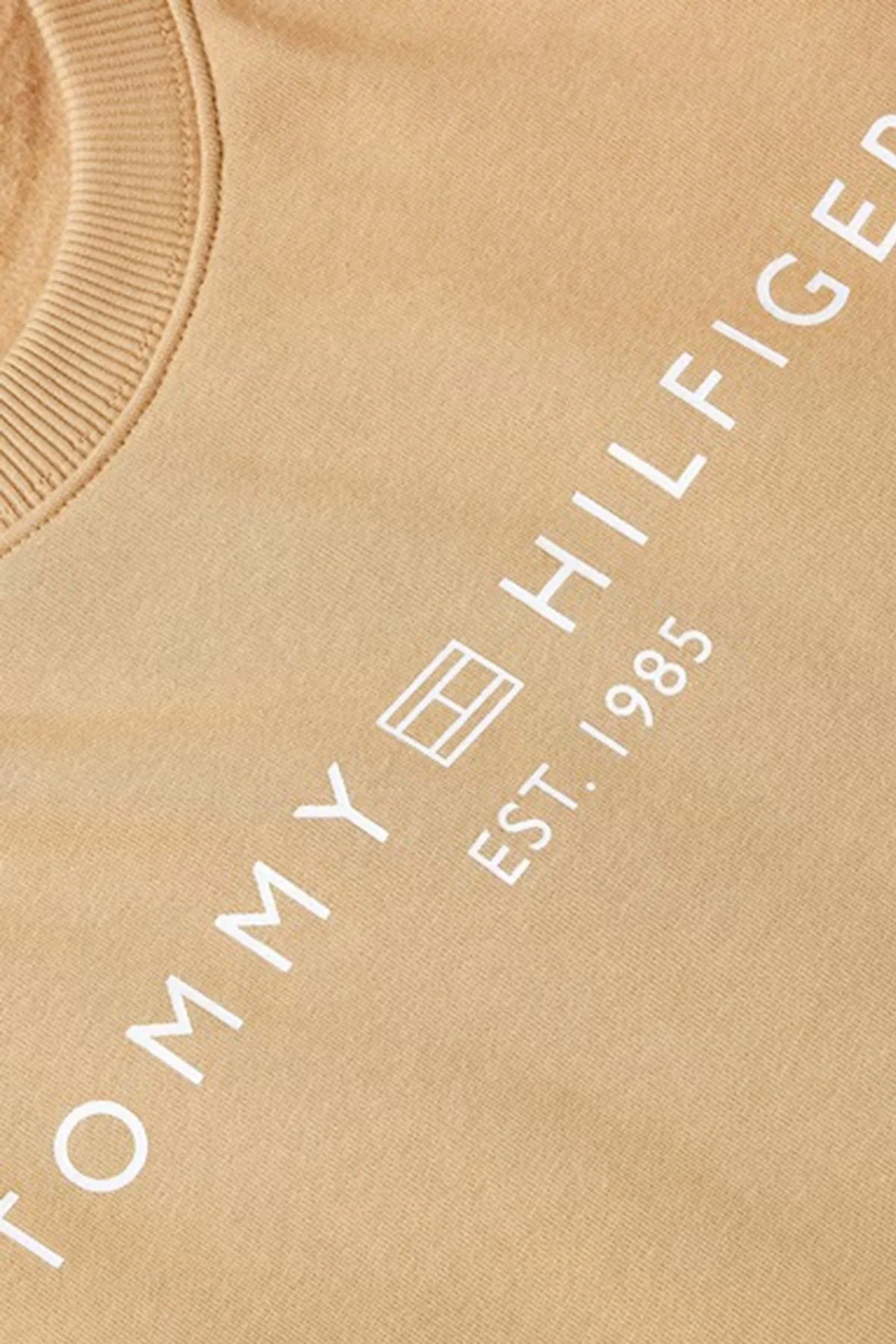 Tommy Hilfiger Logo Baskılı Regular Fit Bisiklet Yaka Bayan Sweat WW0WW39791 RBL KOYU HAKİ - 3