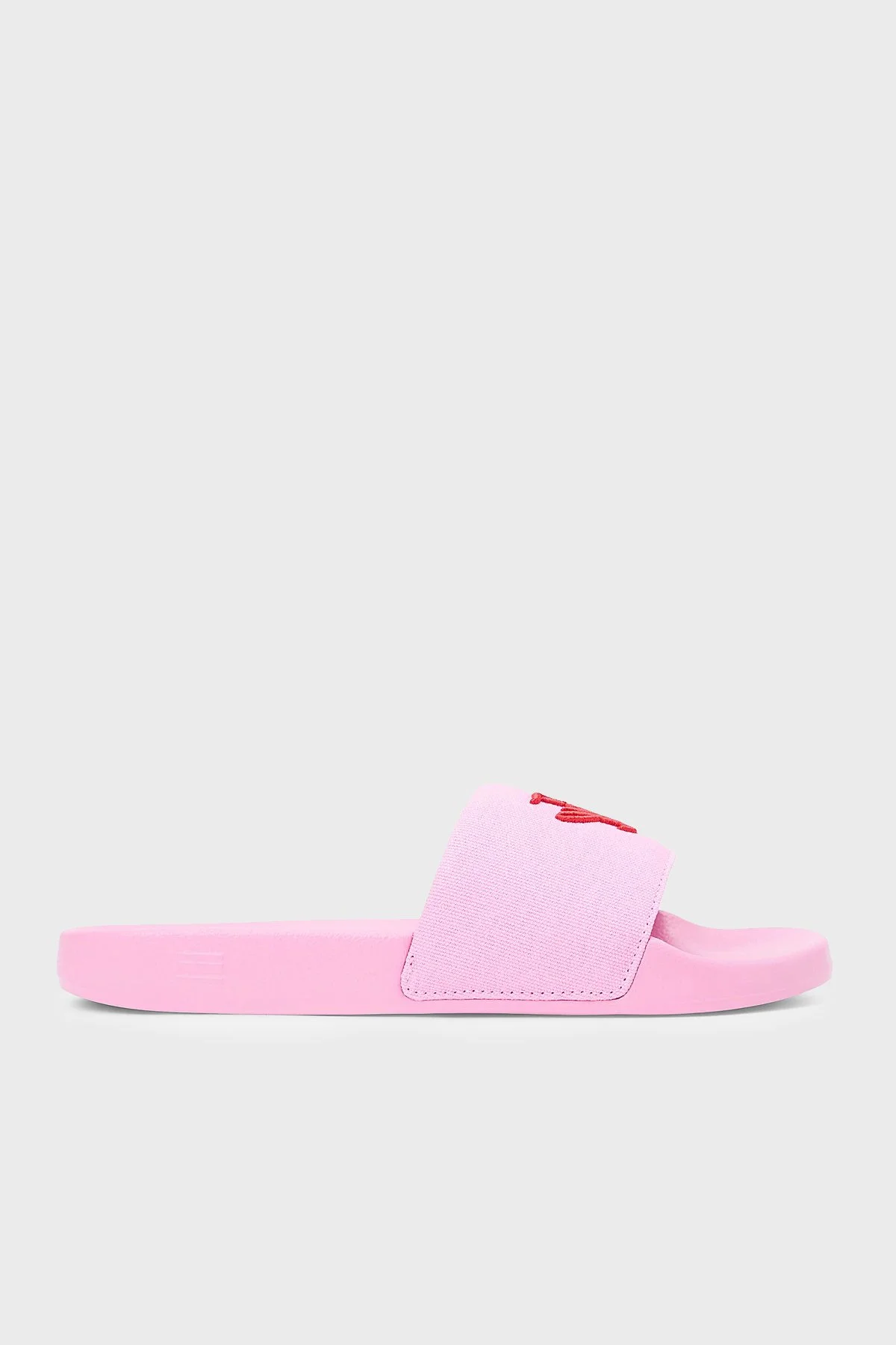 Tommy Hilfiger Logo Nakışlı Kanvas Kadın Terlik FW0FW09286 TOR PEMBE - 1