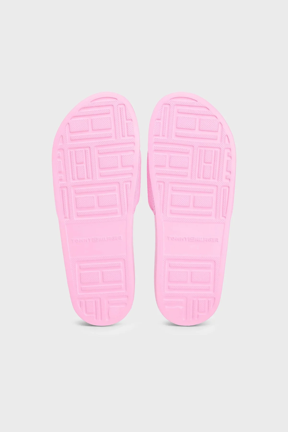 Tommy Hilfiger Logo Nakışlı Kanvas Kadın Terlik FW0FW09286 TOR PEMBE - 5