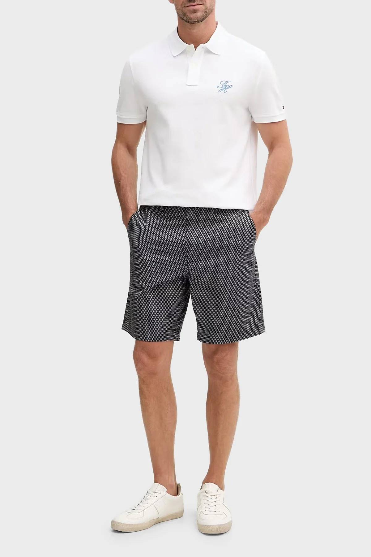Tommy Hilfiger Logolu % 100 Pamuk Düğmeli Erkek Polo Yaka T Shirt MW0MW43046 YBR BEYAZ - 2