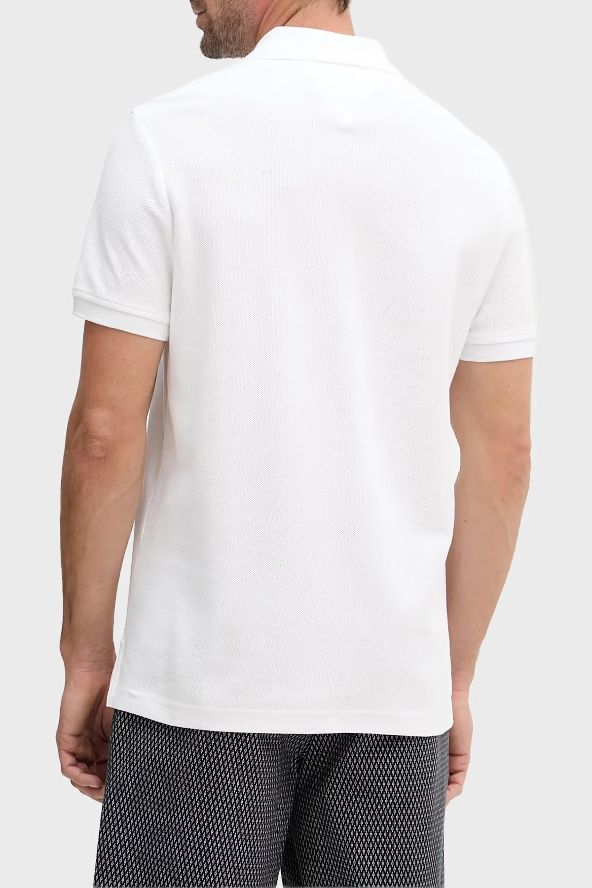 Tommy Hilfiger Logolu % 100 Pamuk Düğmeli Erkek Polo Yaka T Shirt MW0MW43046 YBR BEYAZ - 3