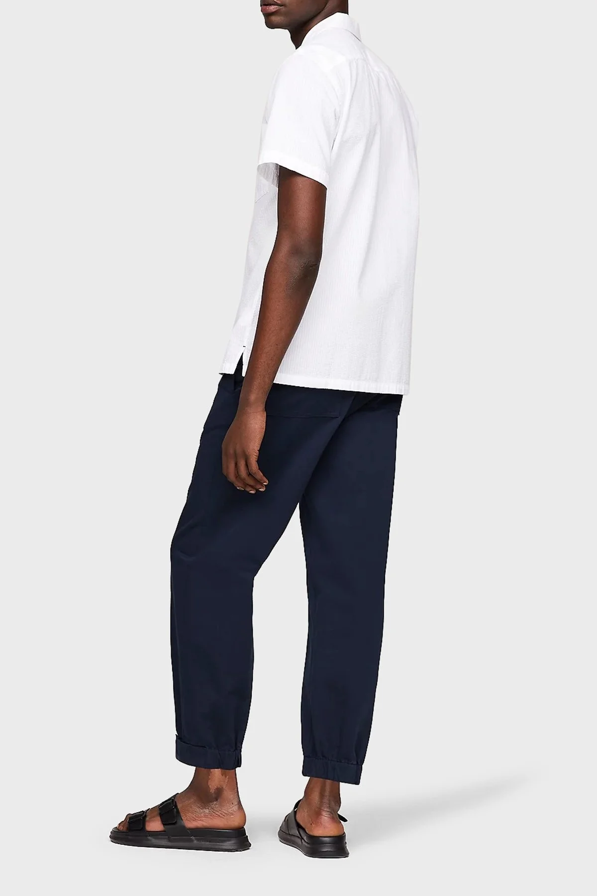 Tommy Hilfiger Logolu % 100 Pamuk Kısa Kollu Regular Fit Erkek Gömlek MW0MW35211 YCF BEYAZ - 2