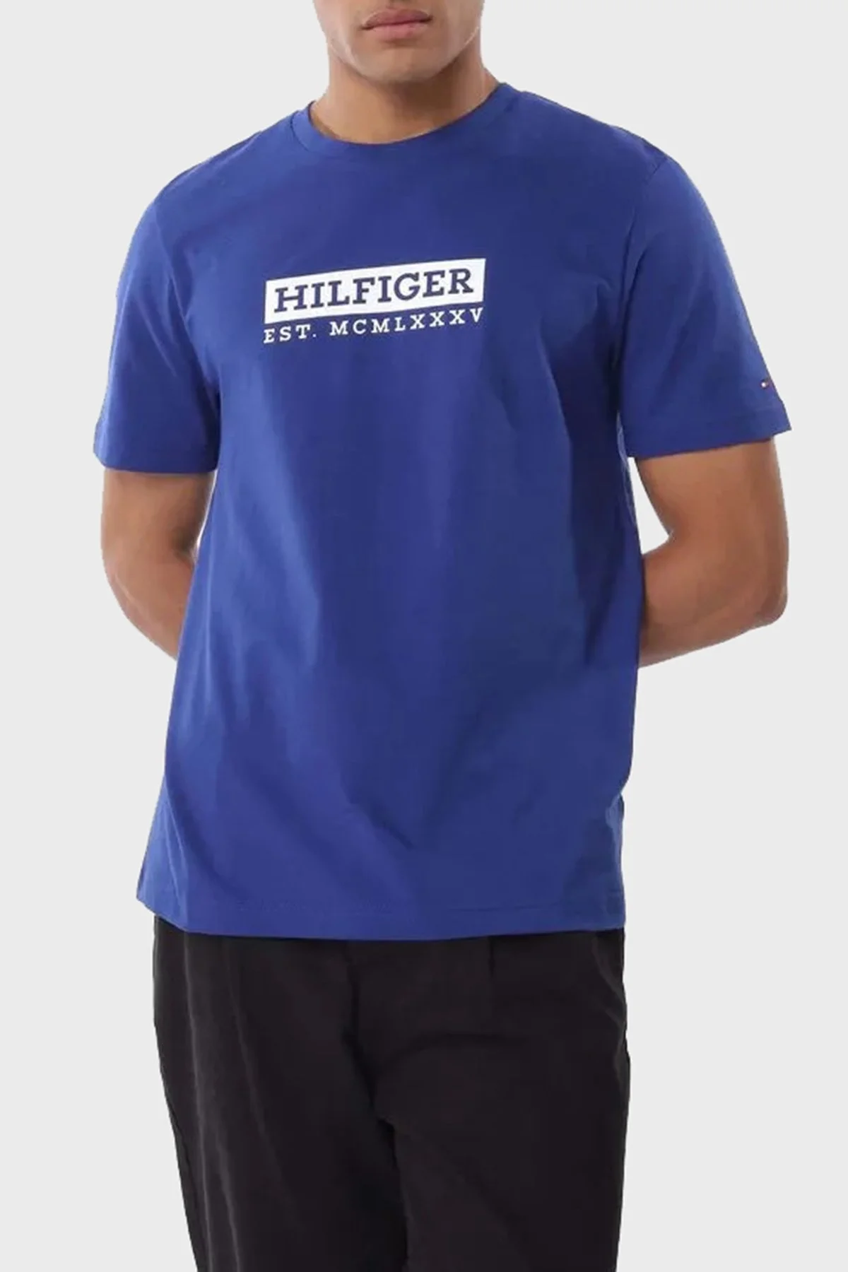 Tommy Hilfiger Logolu % 100 Pamuk Regular Fit Bisiklet Yaka Erkek T Shirt MW0MW39149 D03 SAKS - 6