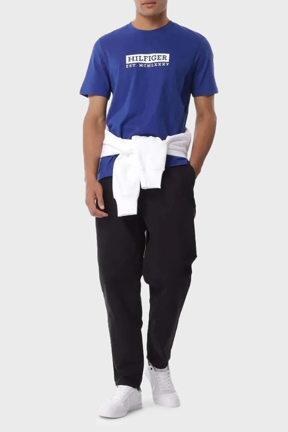 Tommy Hilfiger Logolu % 100 Pamuk Regular Fit Bisiklet Yaka Erkek T Shirt MW0MW39149 D03 SAKS - 7