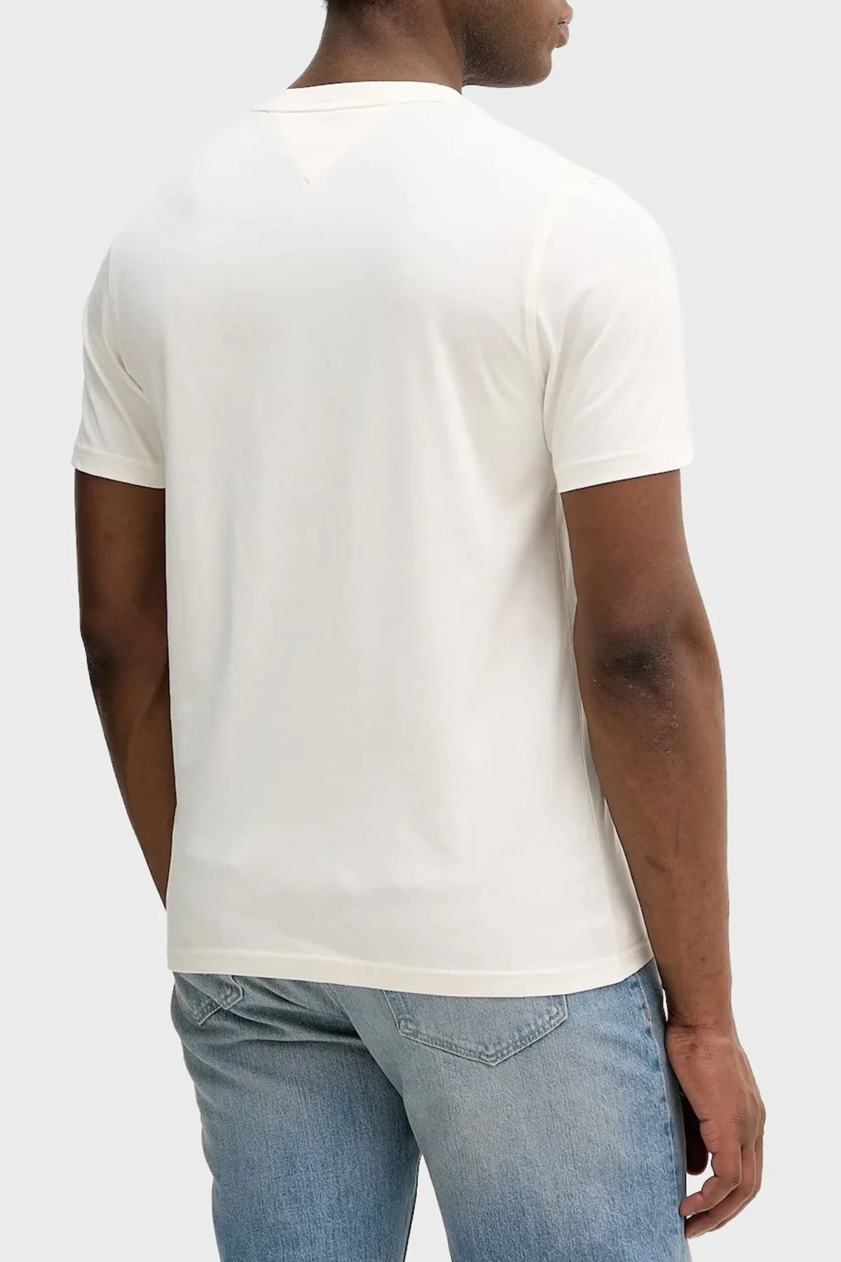 Tommy Hilfiger Logolu % 100 Pamuk Regular Fit Bisiklet Yaka Erkek T Shirt MW0MW41471 Z00 AÇIK BEJ - 2